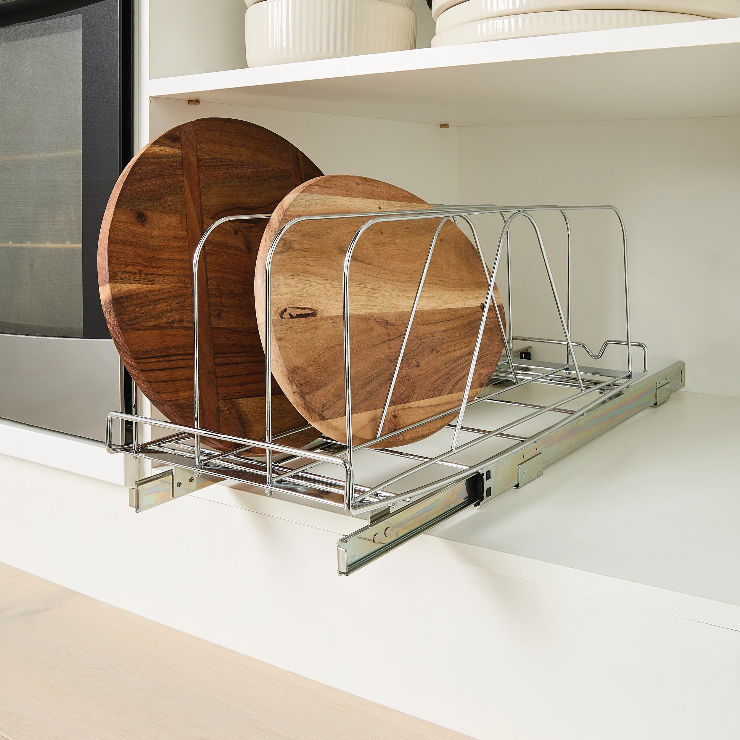 1 Chrome Pull-out Drawer Sliding Organiser, 1 of 10