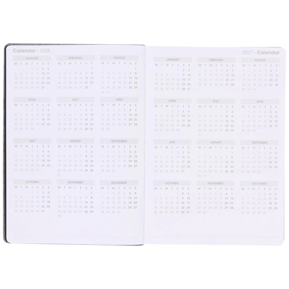 3 Otto A4 Day To Page RPET Diary FY26/27 Grey, 3 of 5