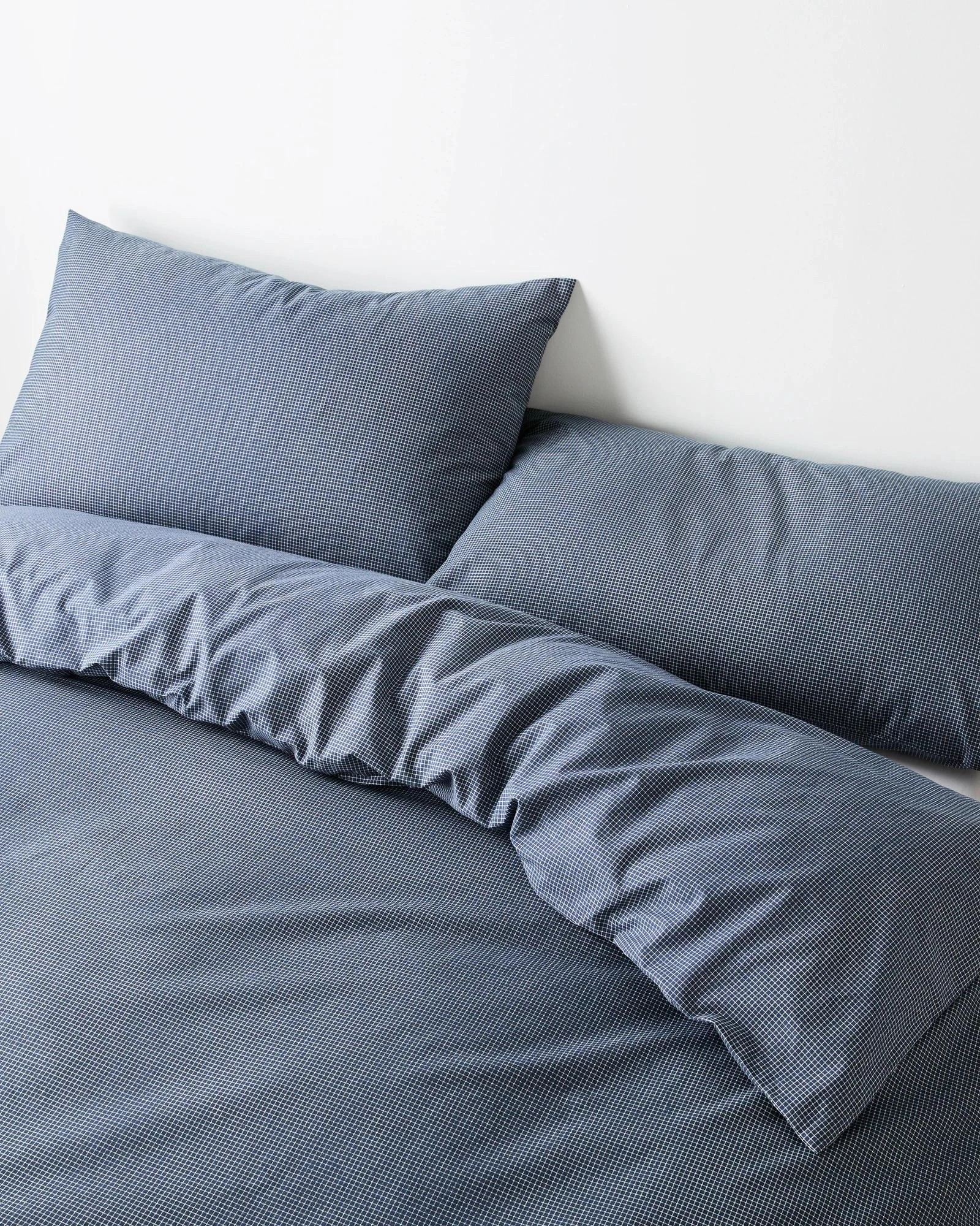 2 Target Harlow Mini Grid Cotton Quilt Cover Set - Queen Bed - Blue, 2 of 3