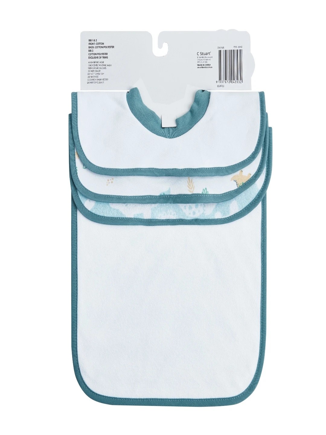 5 Big Softies 3 Pack Popover Bibs - Dino, 5 of 7
