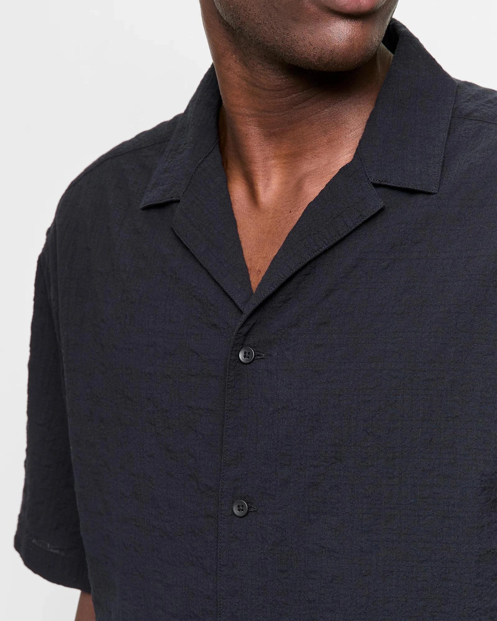 5 Short Sleeve Textured Shirt - Commons BLACK, 5 of 6