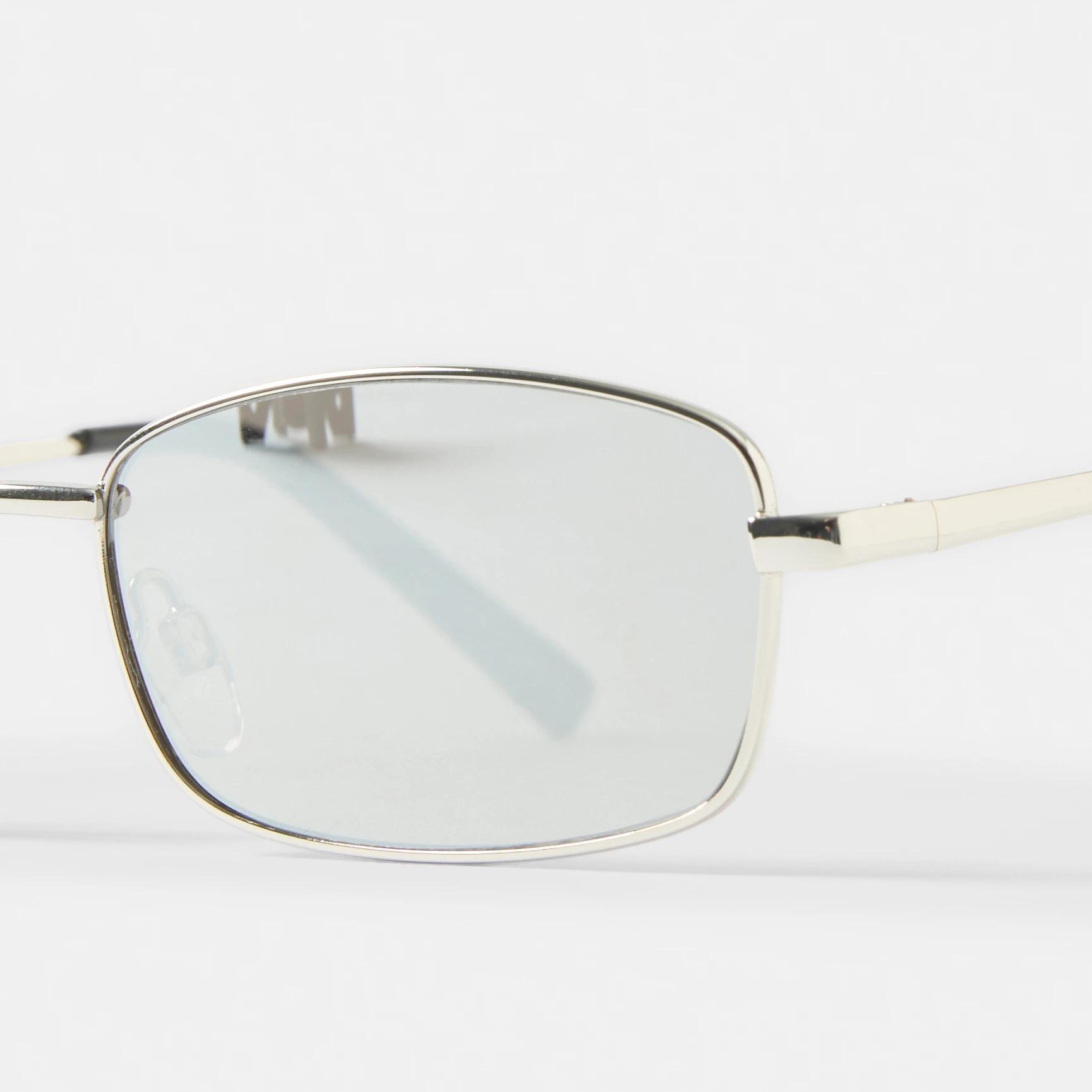 3 Rectangle Metal Sunglasses Silver, 3 of 6