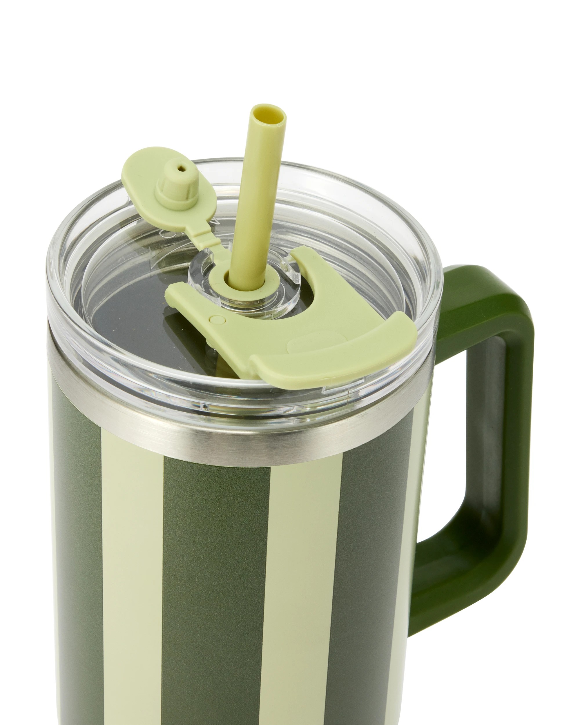 2 1.18L Green Stripe Jumbo Tumbler with Handle, 2 of 6