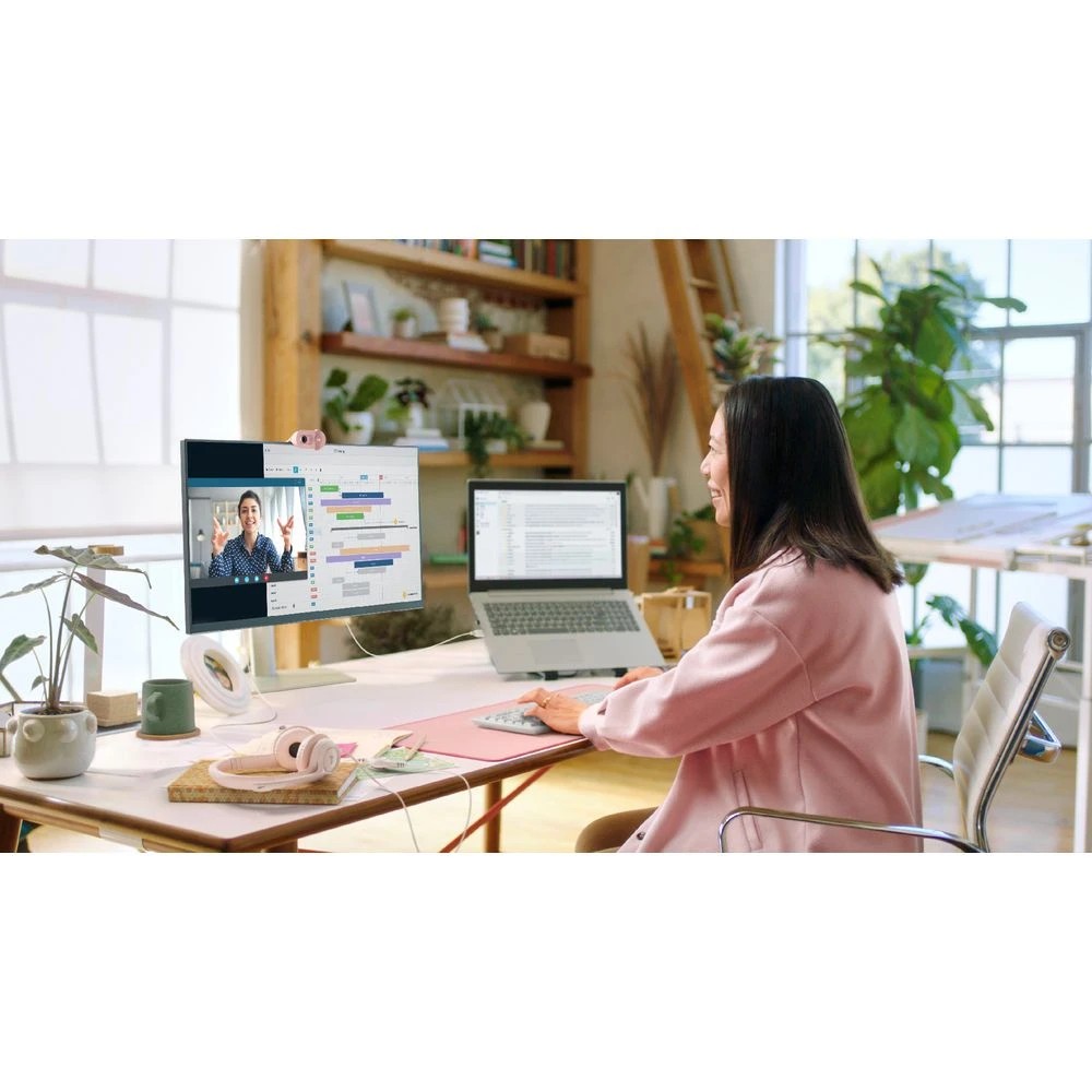 7 Logitech Brio 100 Full HD Webcam Rose, 7 of 7
