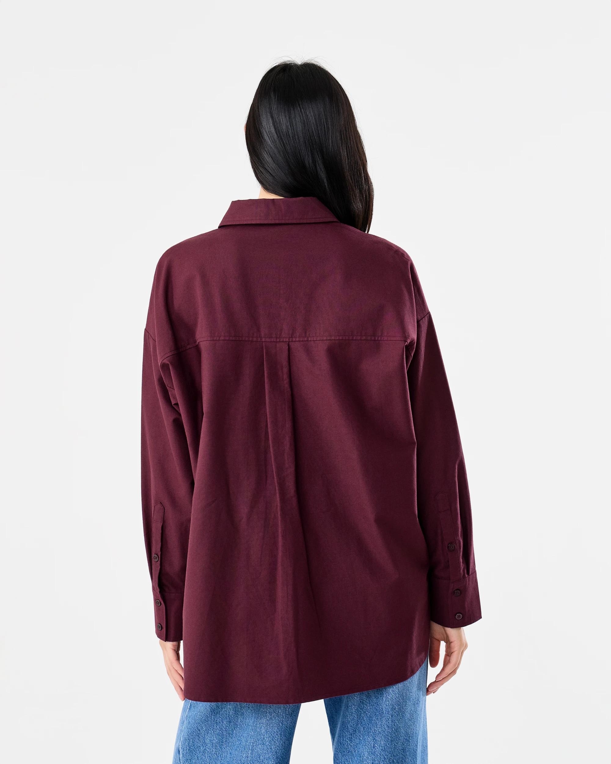 4 Long Sleeve Oxford Shirt Red Royale, 4 of 7