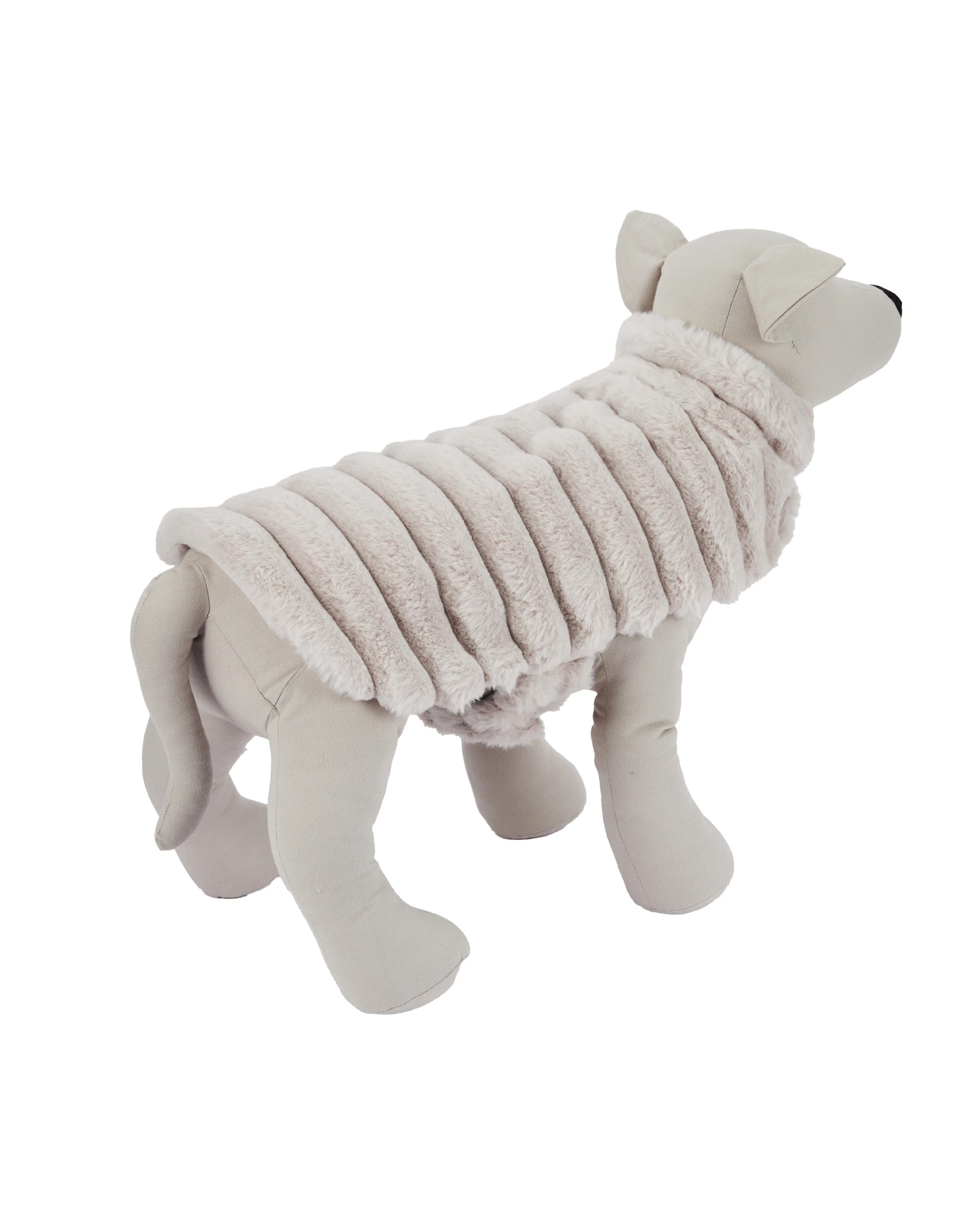 4 Pet Ribbed Vest - Large, Almond, 4 of 10