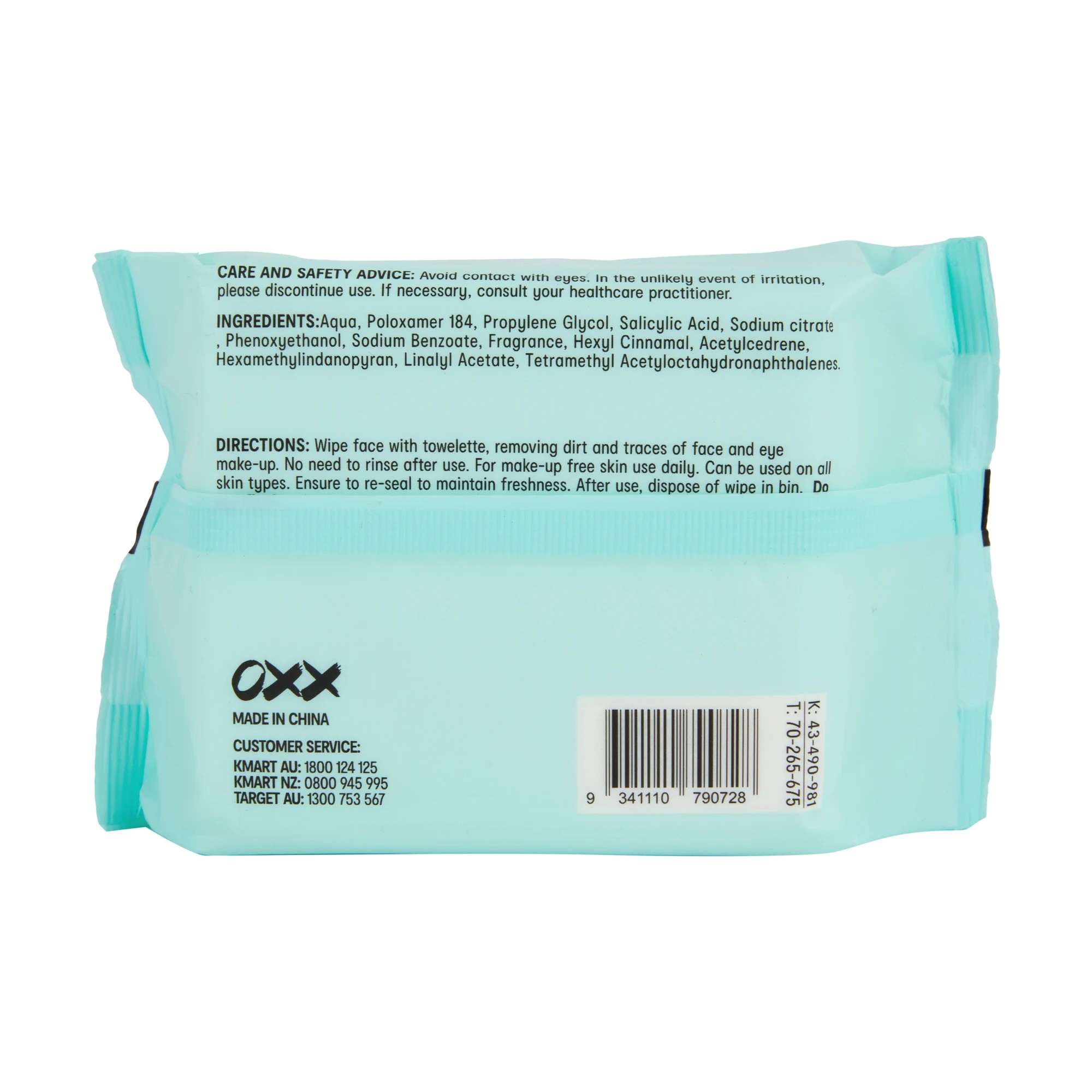 4 OXX Skincare 30 Pack Exfoliating Biodegradable Facial Wipes, 4 of 4