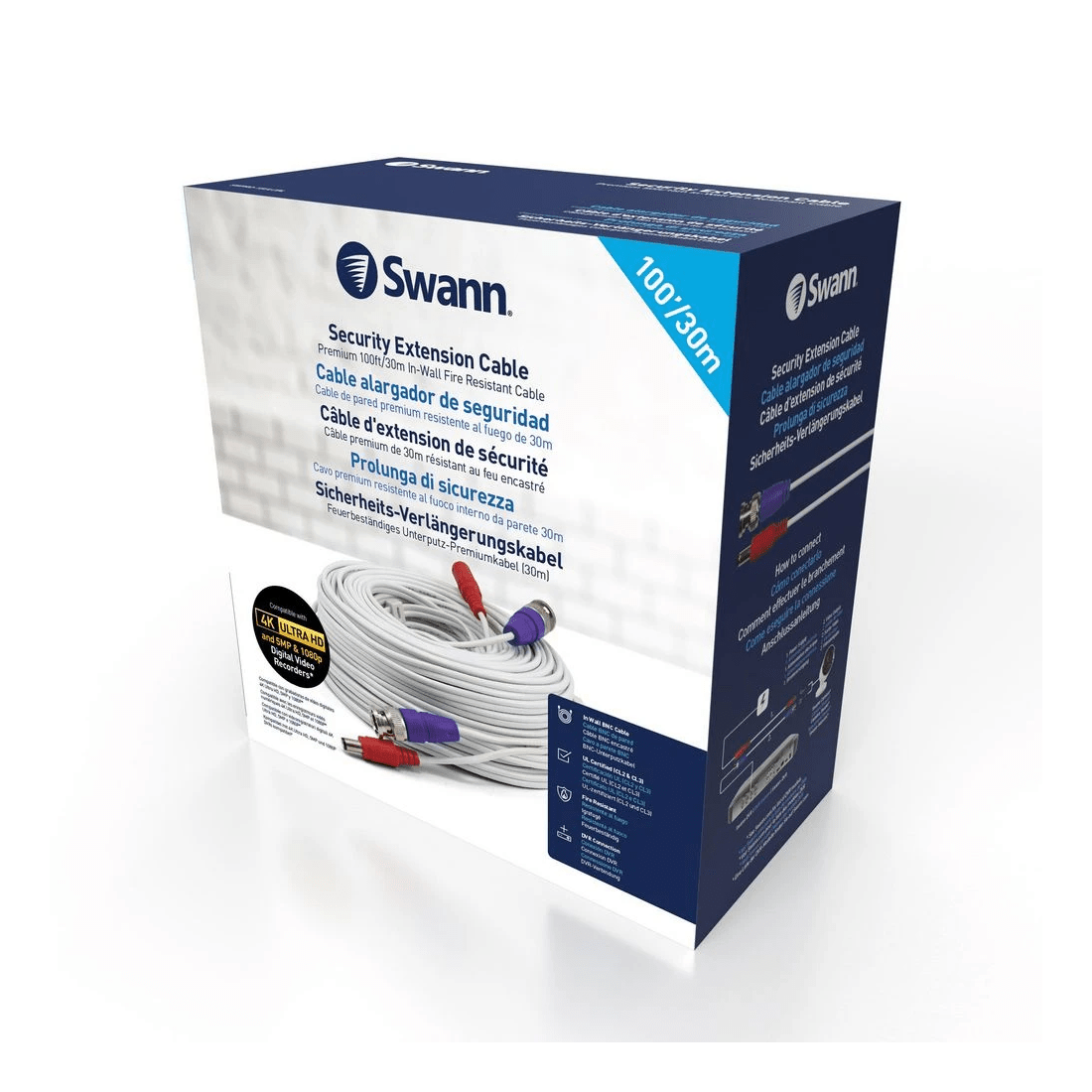 2 Swann 30m/100ft Security Extension Cable, 2 of 4