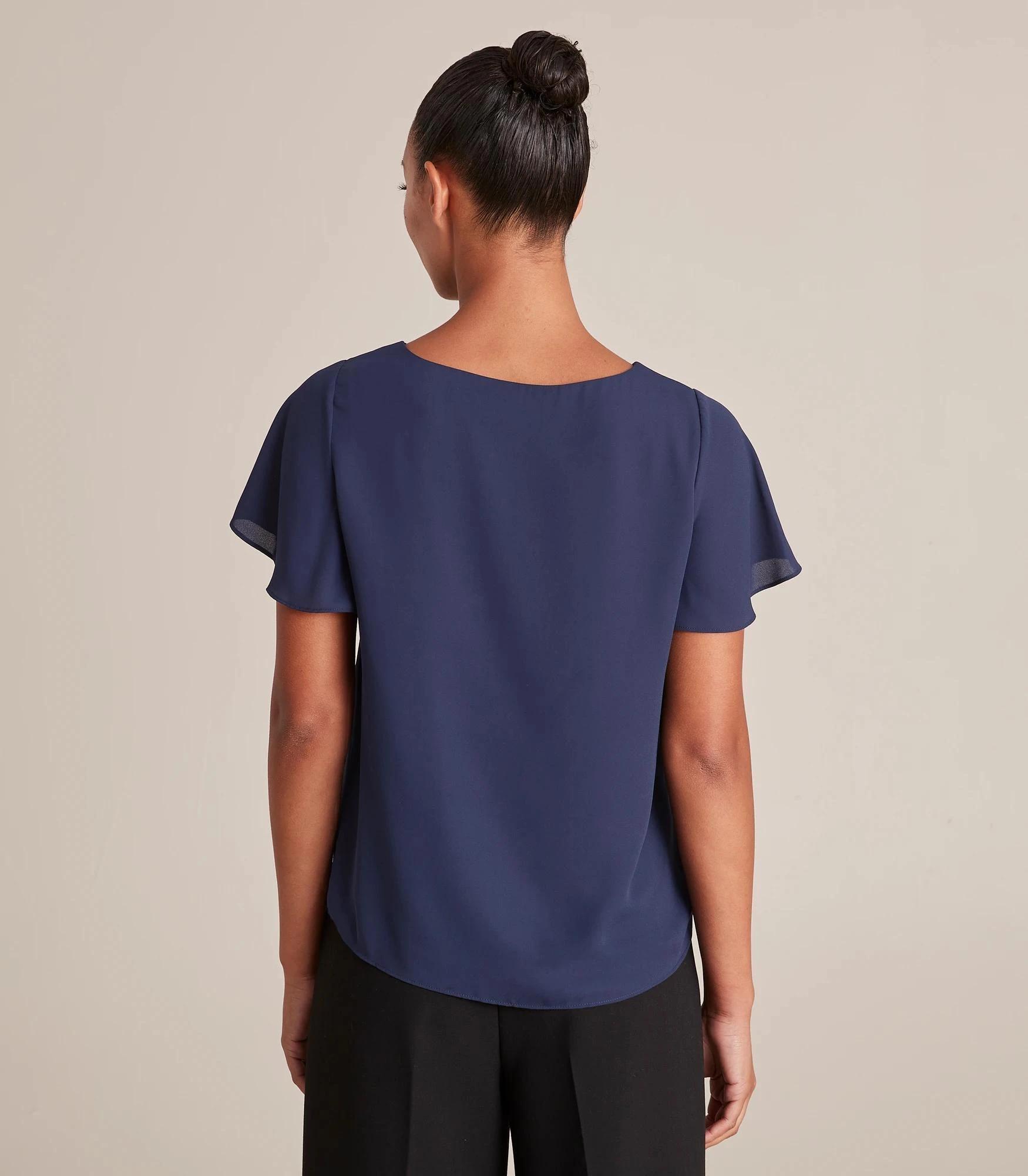 9 Preview Ella Crew Neck Top NAVY BLUE, 9 of 10