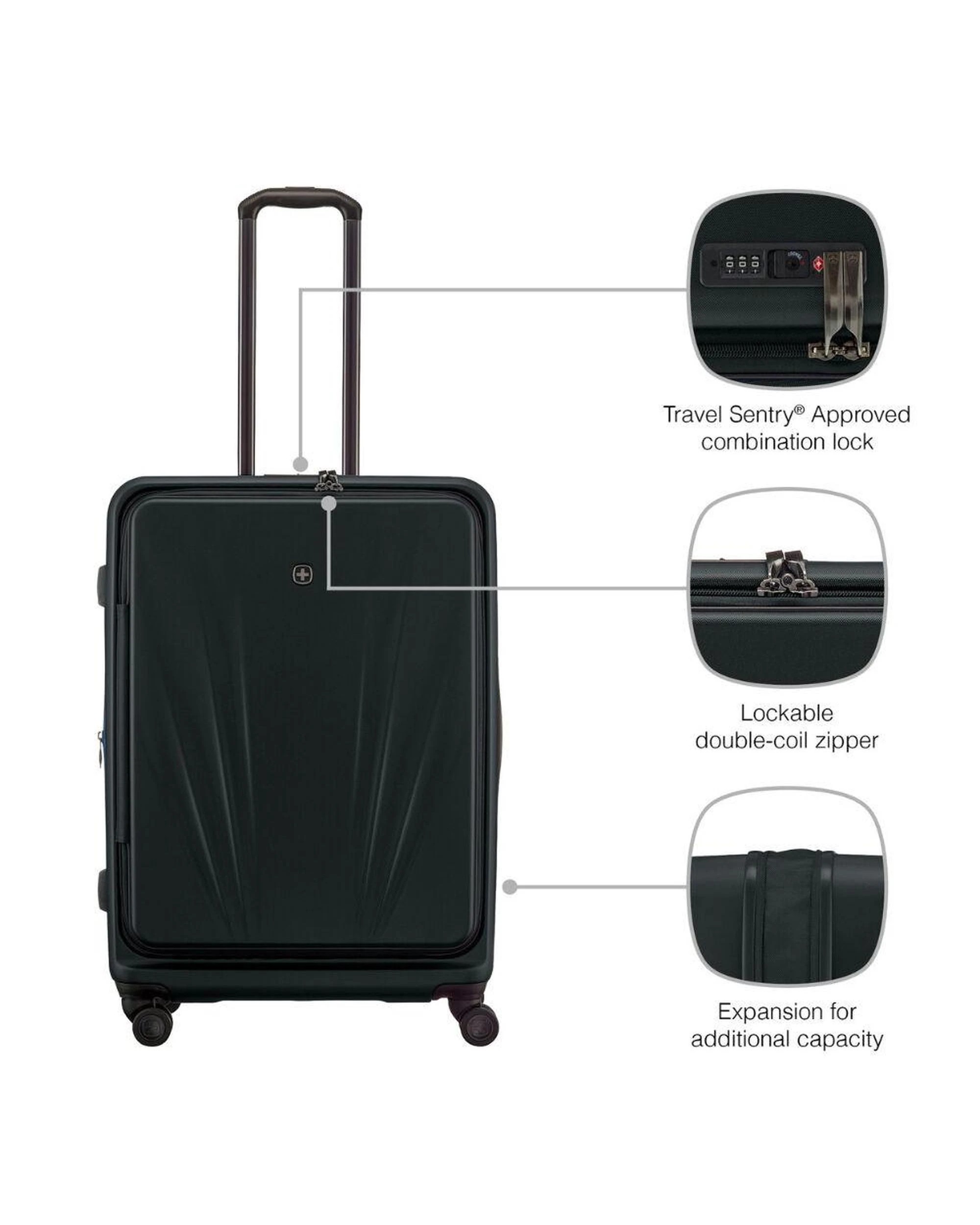 7 Wenger Skyon Hardside 2 Piece Luggage Set Black, 7 of 10