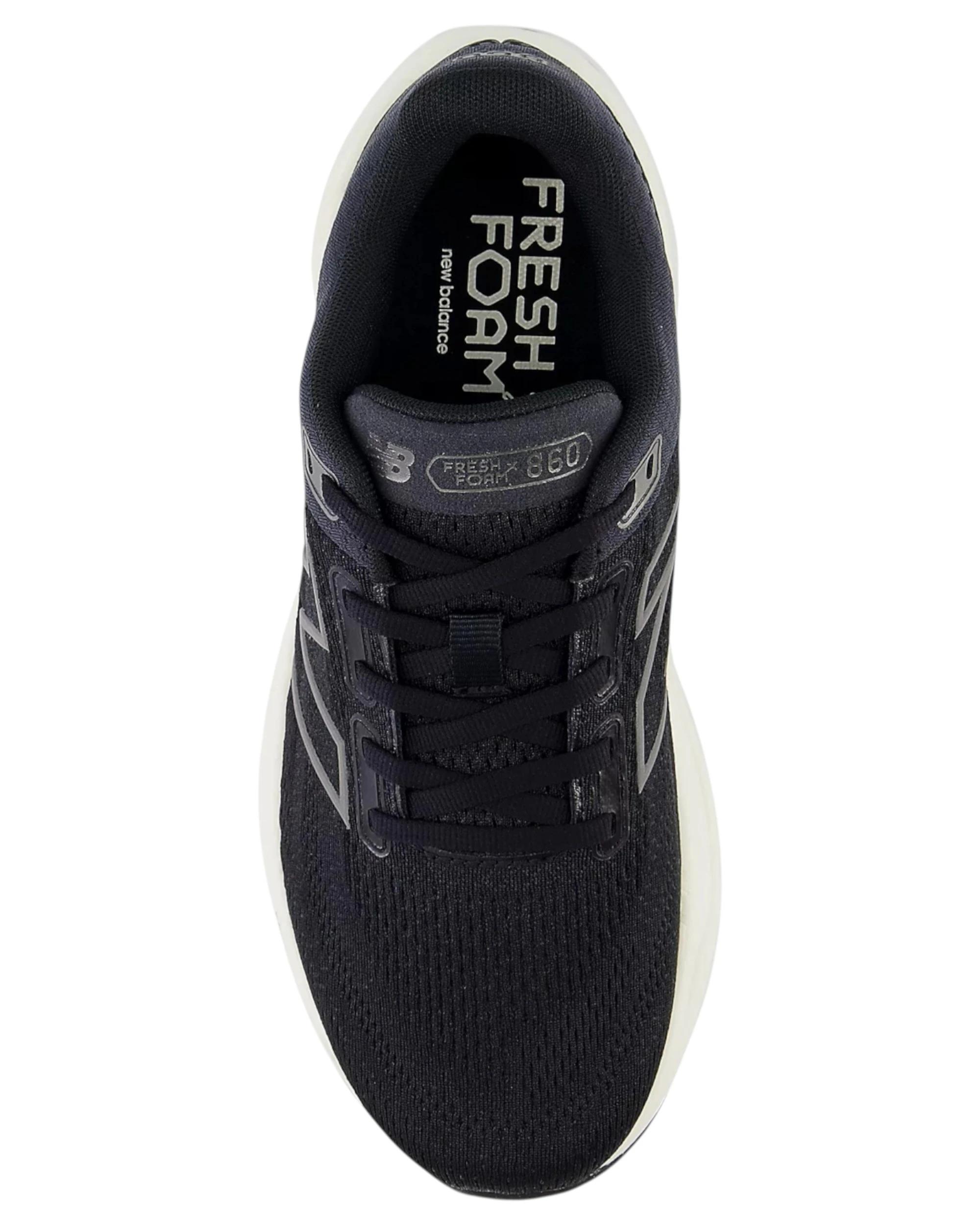 3 New Balance Womens Fresh Foam X 860v14 Black/ White Athletic Shoes BLACK/WHITE, 3 of 5