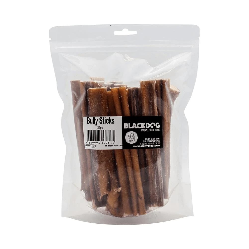 1 Black Dog 25 Pack Bully Sticks Dog Treats, 1 of 1
