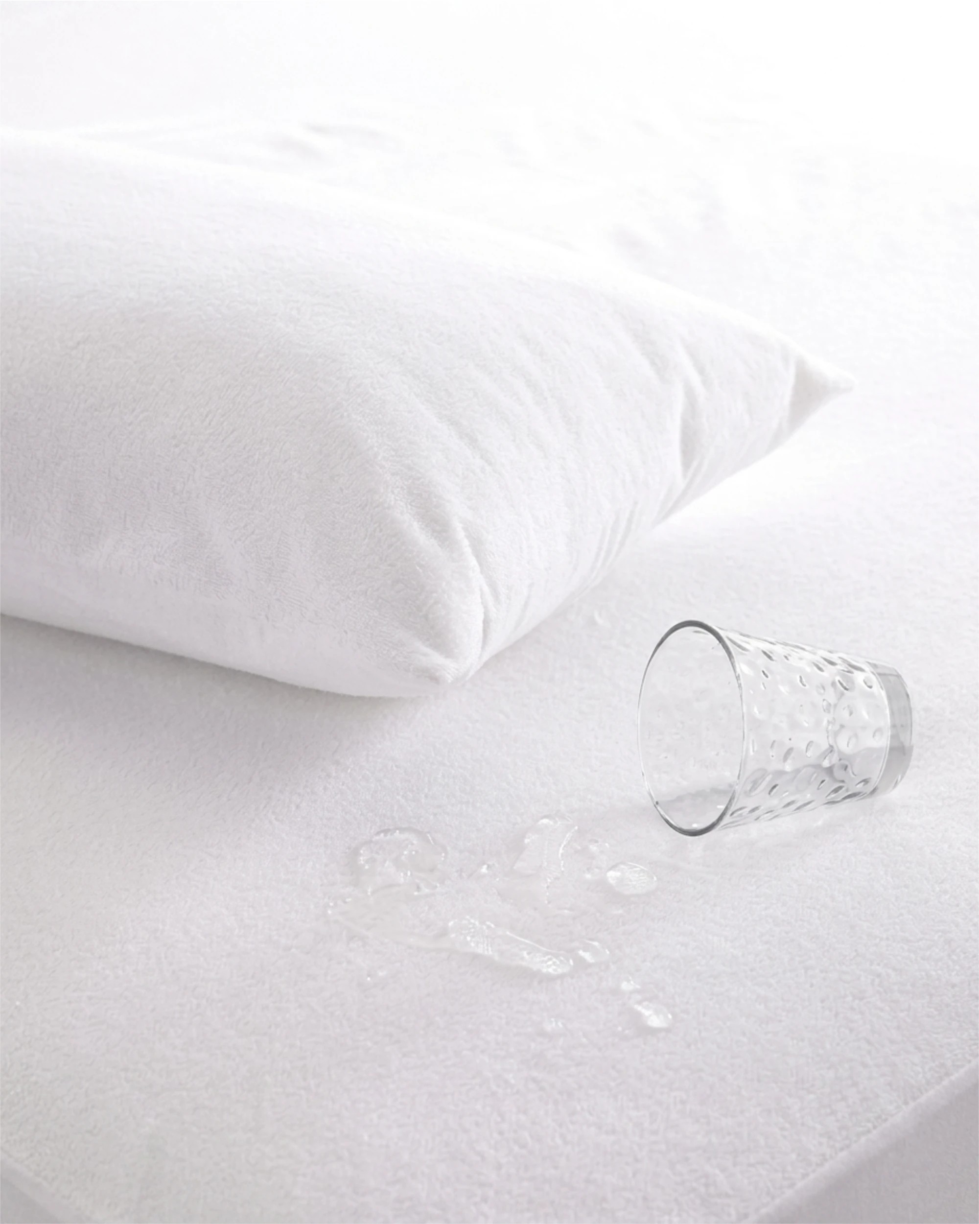 3 Cotton More 100% Cotton Terry Towelling Waterproof Mattress Protector Double - White, 3 of 3