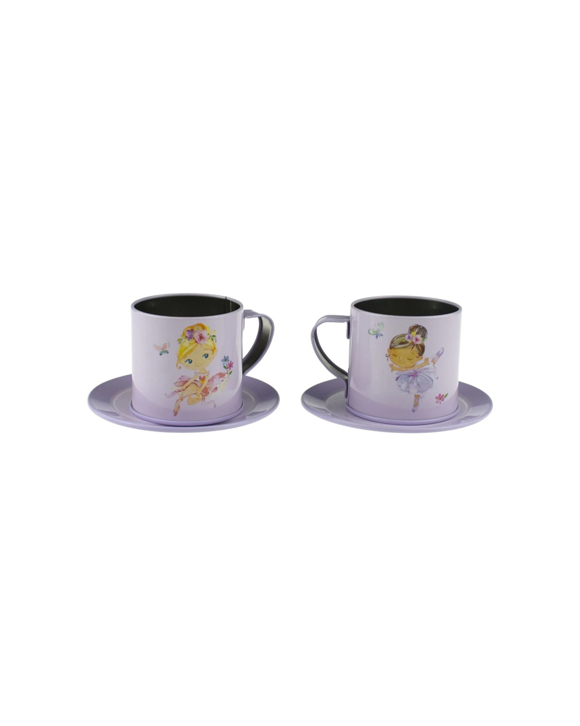 5 Kaper Kidz 13pc Ballerina Tin Tea Mug Set Kids Pretend Play Toy - Multi, 5 of 5