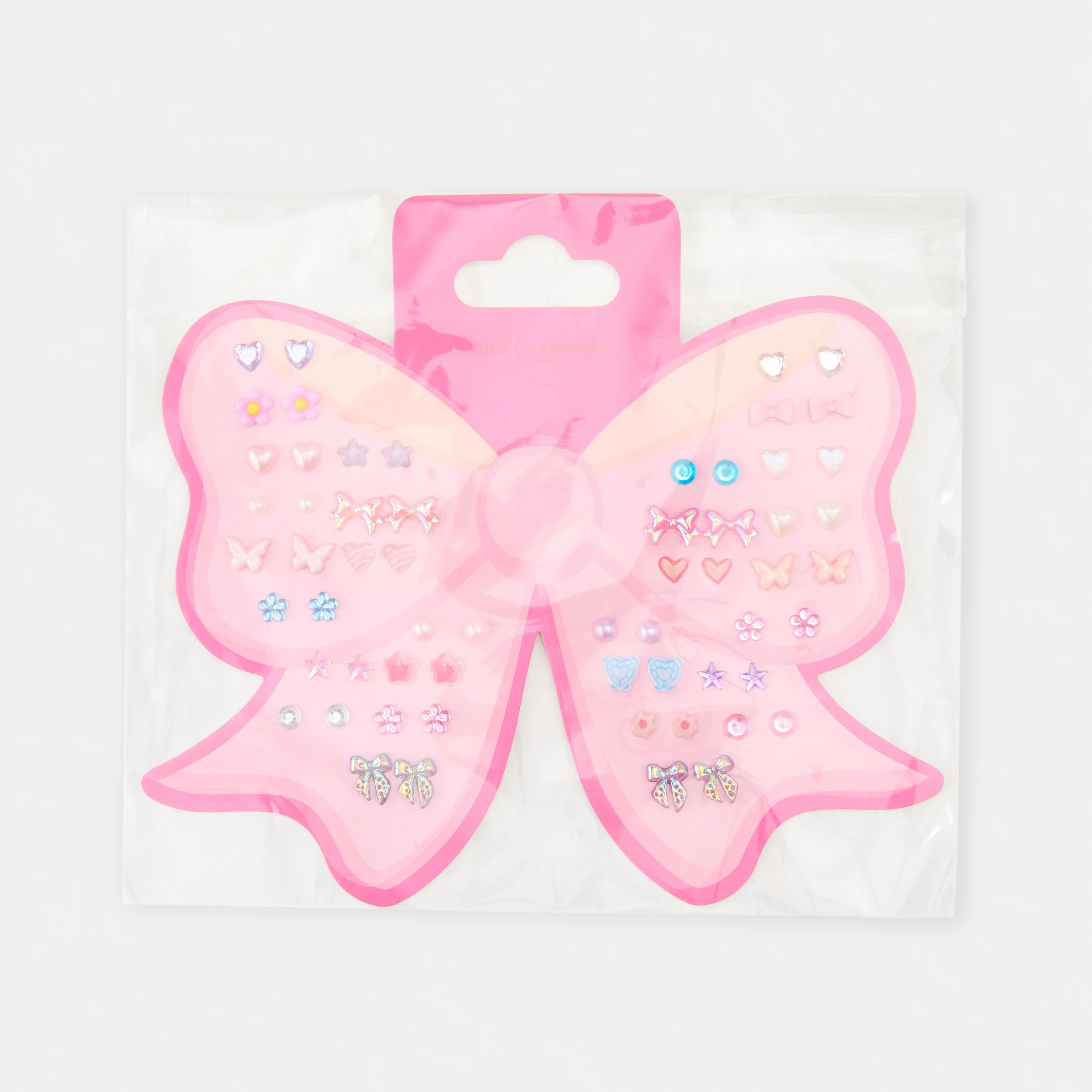 4 30 Pack Stick On Earrings - Bow, 4 of 4