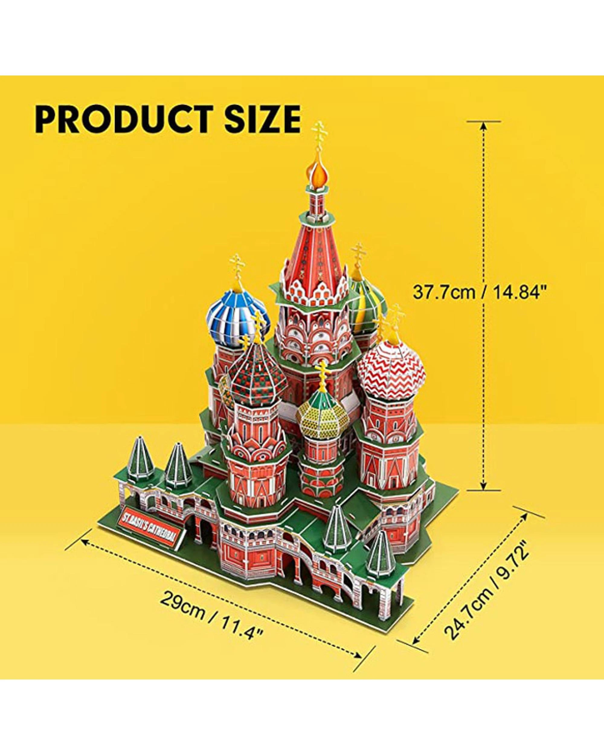 4 CubicFun St. Basil's Cathedral Moscow 3D Puzzle, 4 of 4