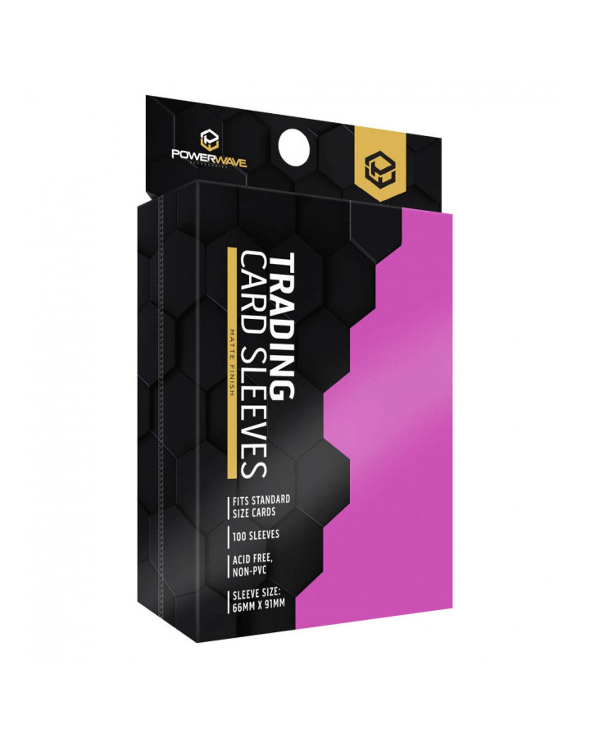 1 Powerwave Matte Pink Card Sleeves 100 Pack - Pink, 1 of 2