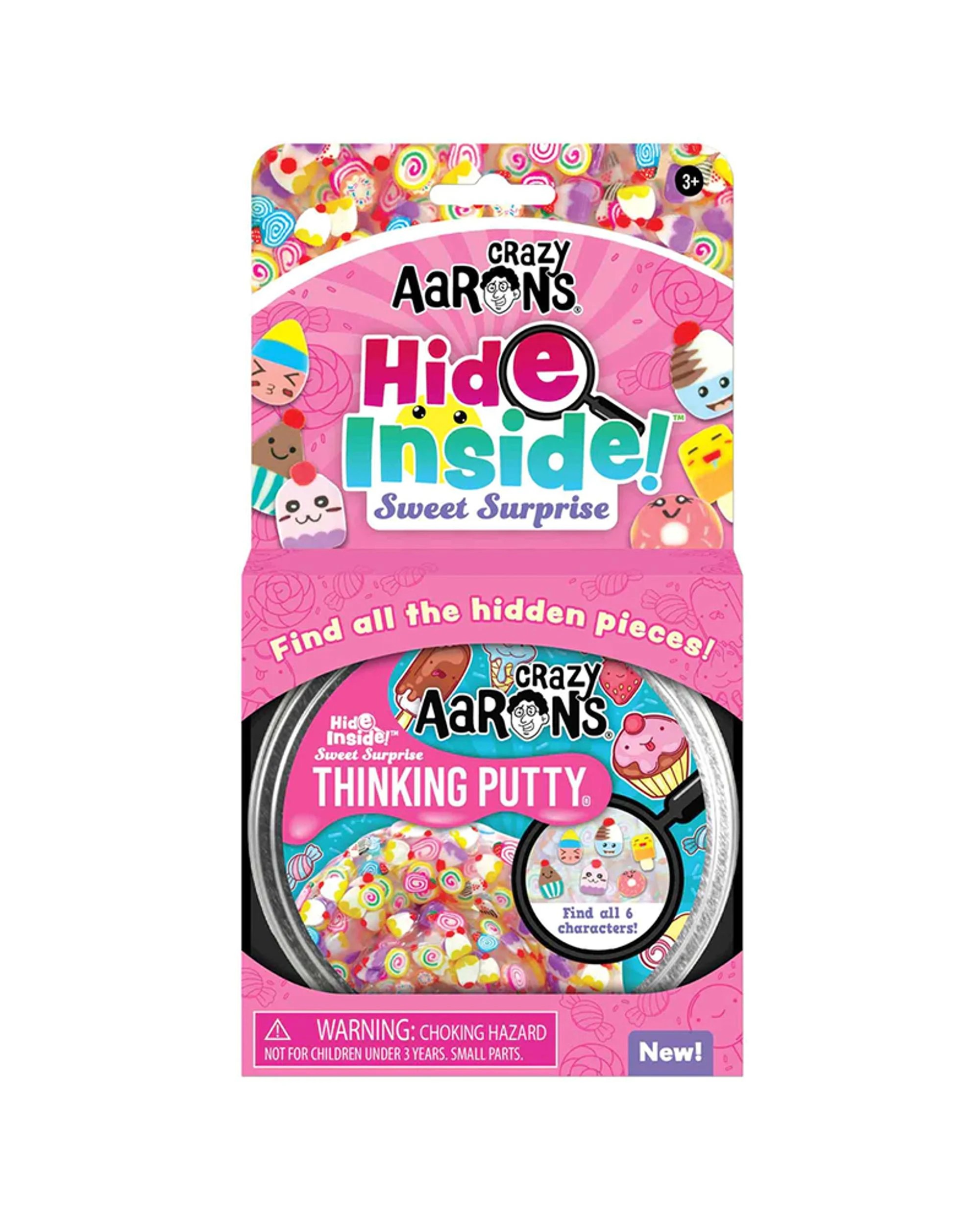 1 Crazy Aaron's Thinking Putty Hide Inside Sweet Surprise 4 inch Tin - Multi, 1 of 2