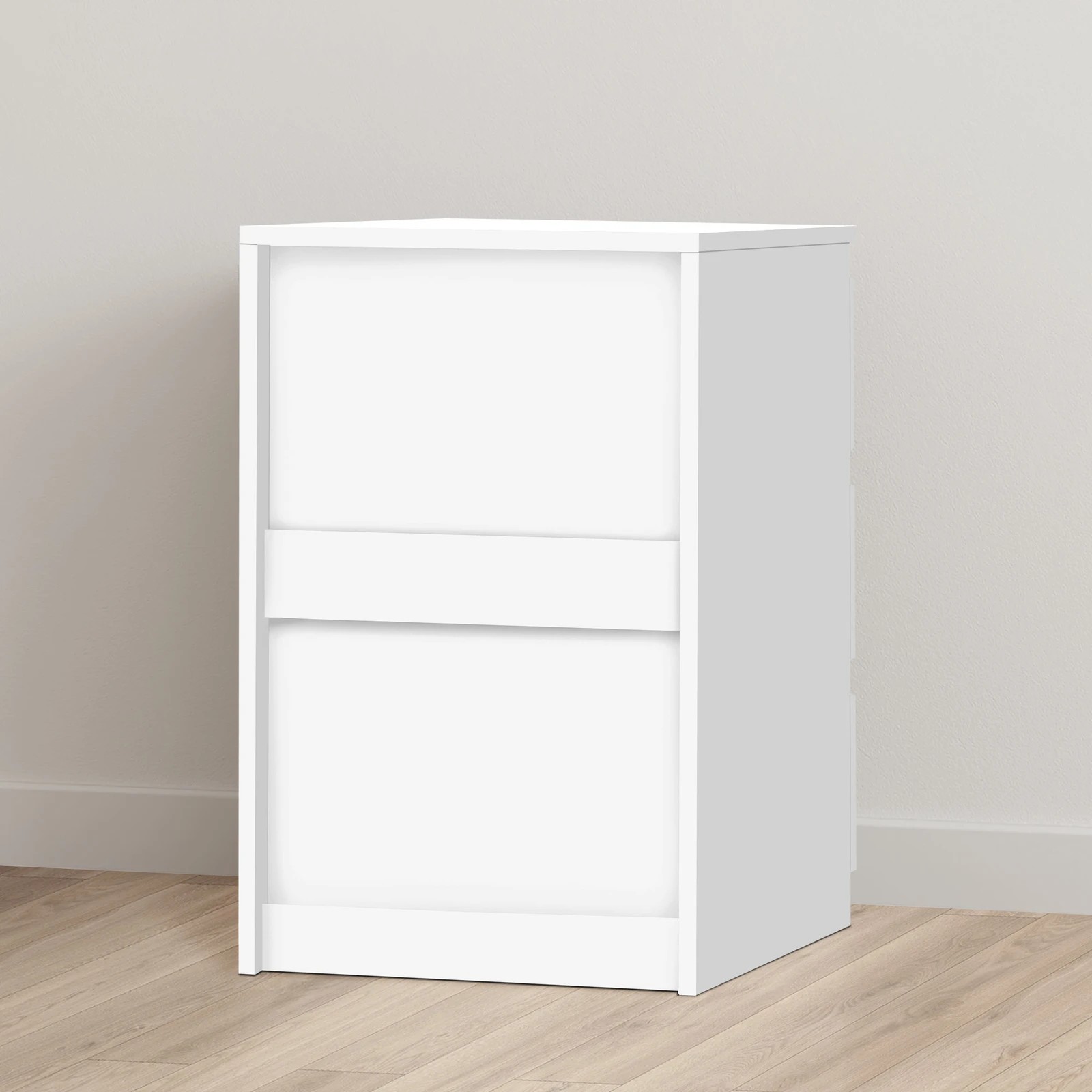 10 Alfordson Bedside Table Nightstand 3 Drawers Side End Table - White, 10 of 10