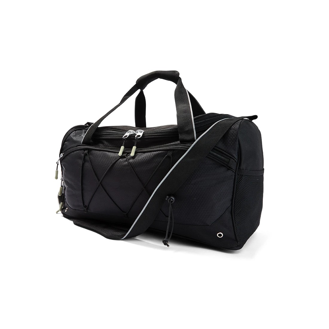 7 40L Duffle Bag with Bungee Cord - Black, 7 of 9