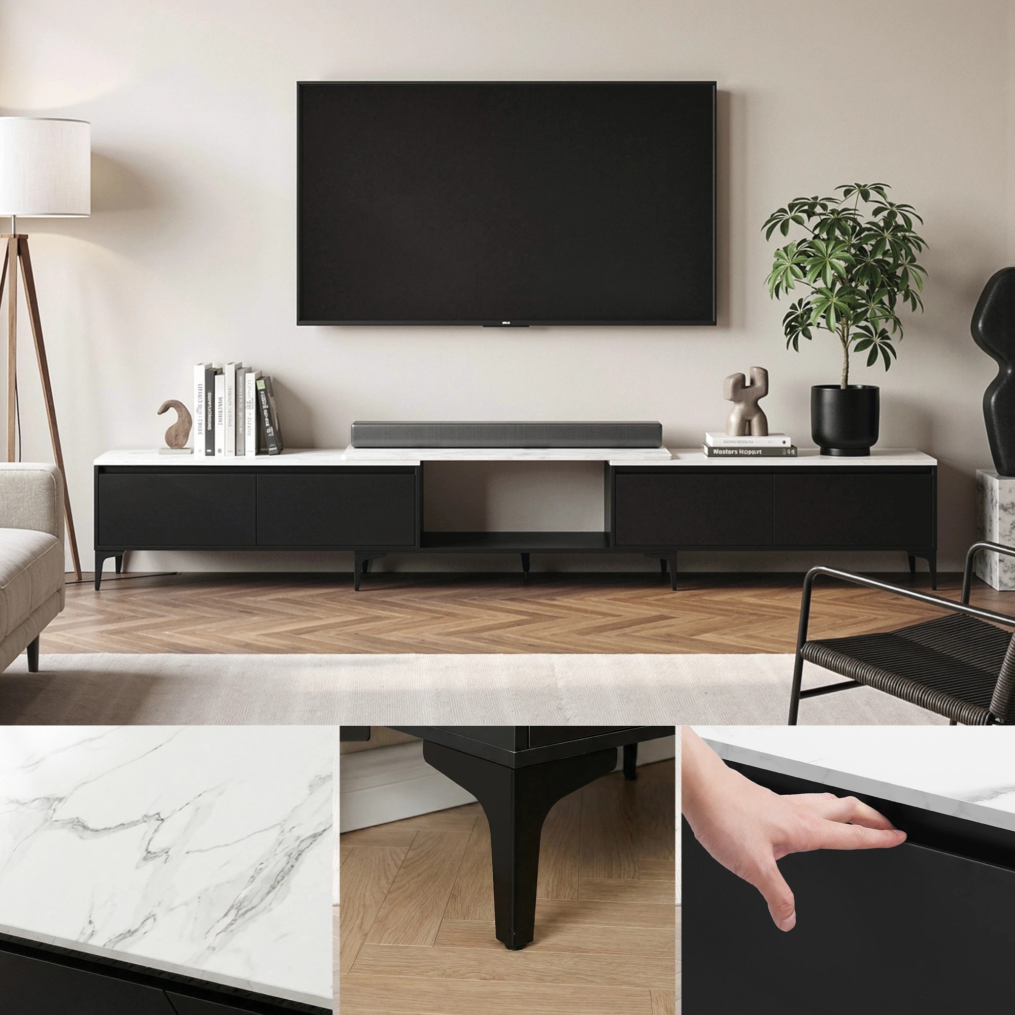 6 Artiss TV Cabinet Entertainment Unit Stand Extendable - Multi, 6 of 9
