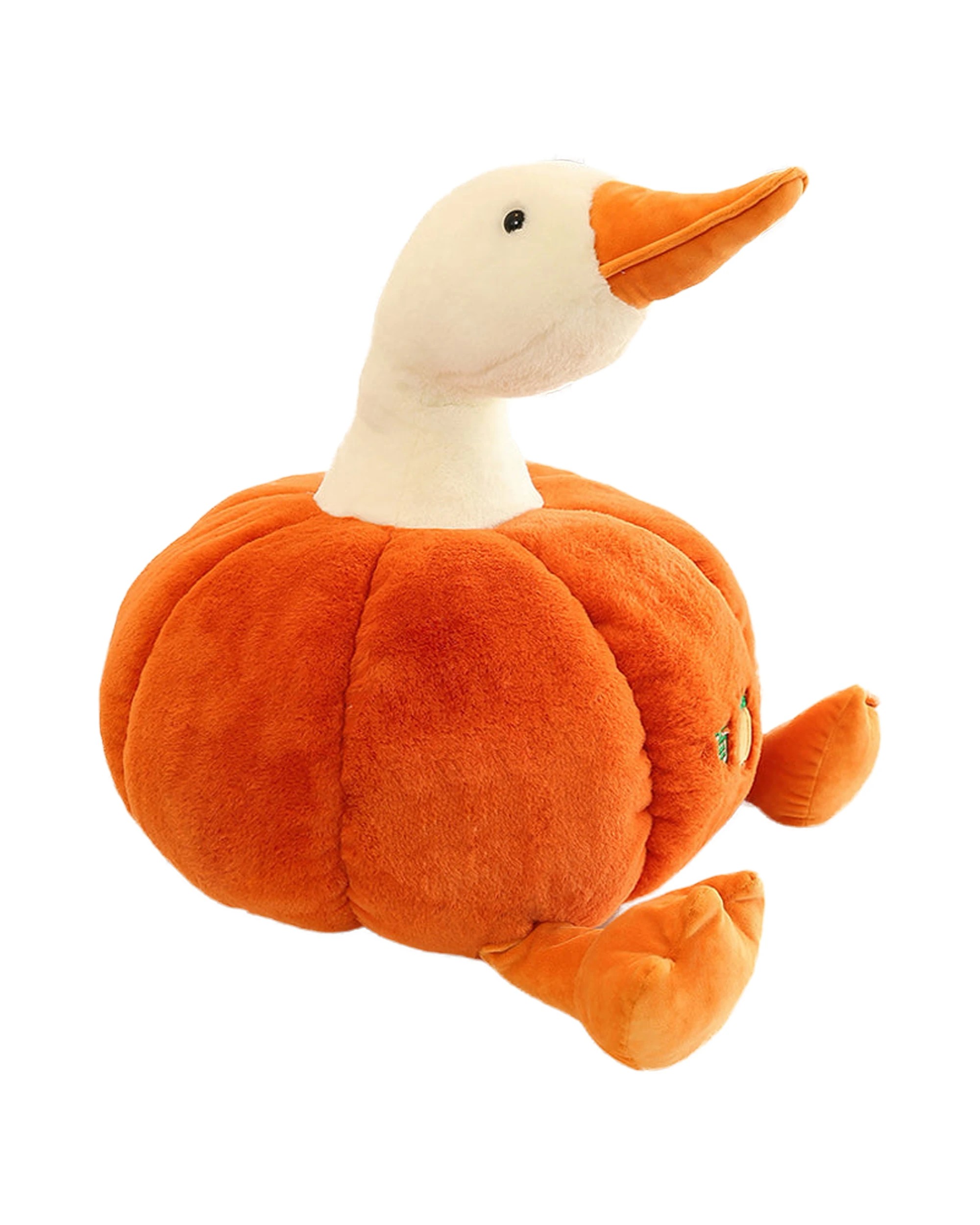 1 Cotton More Fleece Halloween Pumpkin Duck Plush Toy 100cm - Orange, 1 of 2