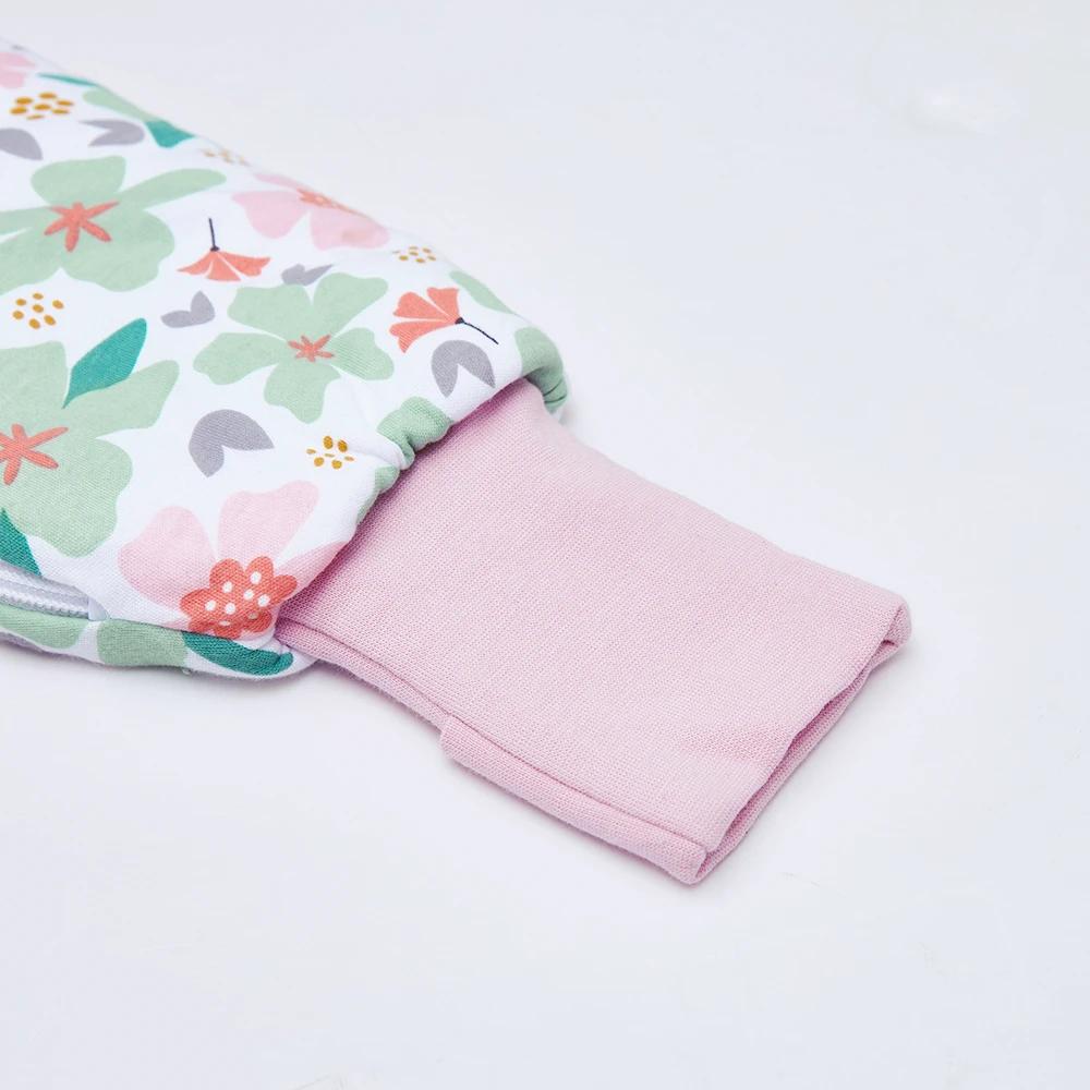 6 Snugtime Lined Footless Padded Blanket Sleeper FLoral size 2 FLORAL, 6 of 7