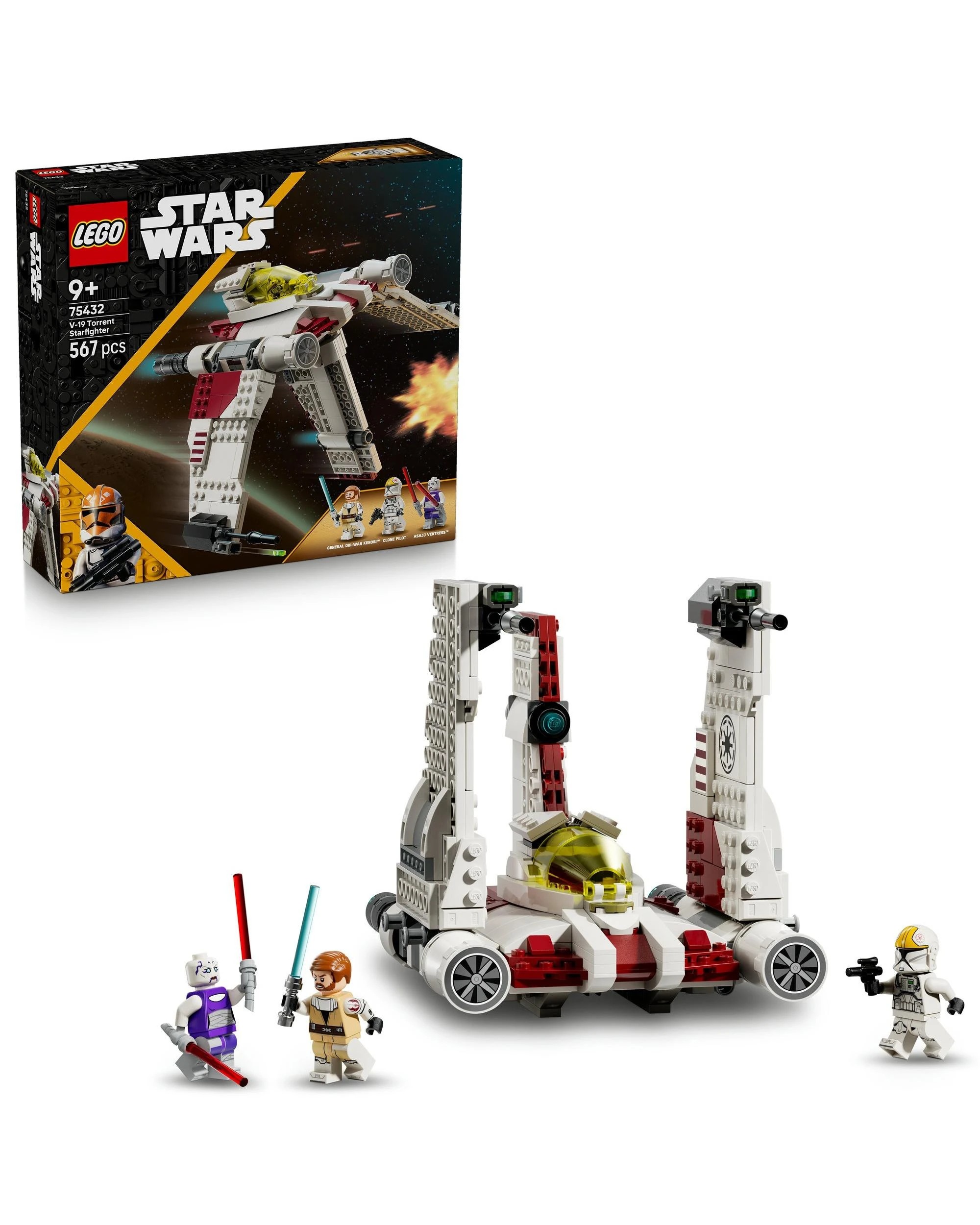 1 The LEGO Group LEGO Star Wars V-19 Torrent Starfighter - 75432, 1 of 10