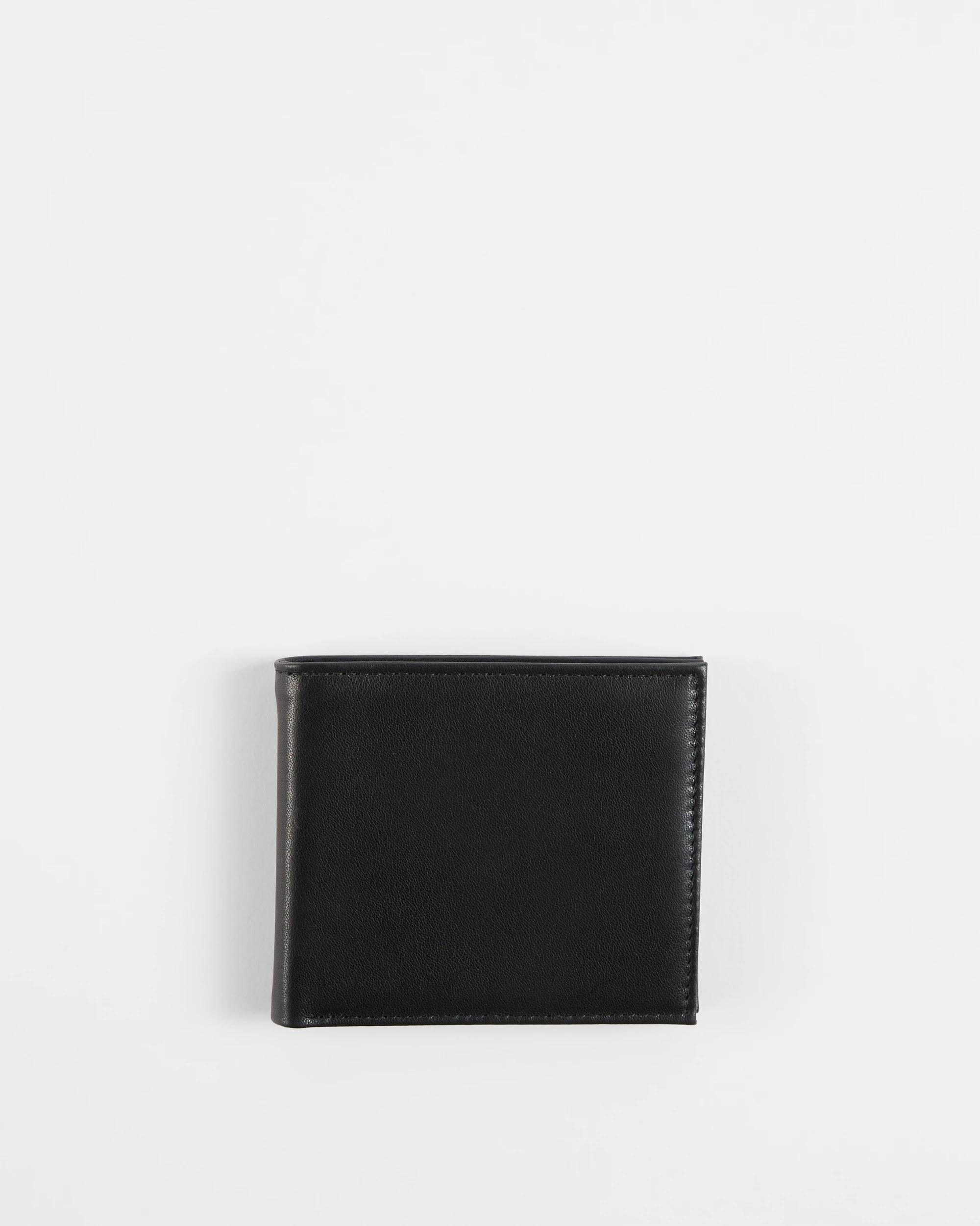 1 Target Mens Genuine Leather Wallet BLACK, 1 of 2