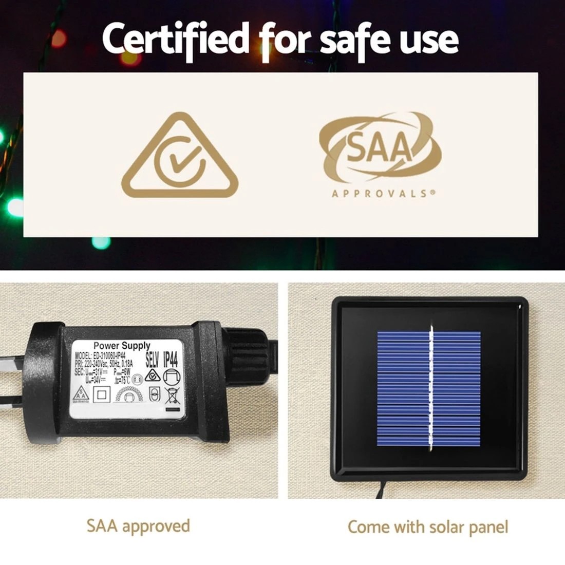 6 Jingle Jollys Solar Christmas Tree 2.1m 264 Led Xmas Tree Decor Lush Foliage Sturdy Stand Easy Assembly
 - Green, 6 of 10