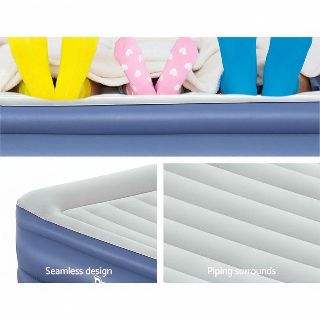 5 Bestway Air Mattress Queen Inflatable Bed 56cm Airbed 56cm - Queen Bed - Blue, 5 of 6