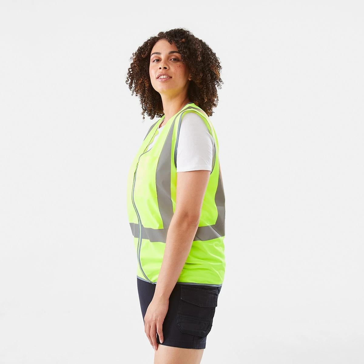 4 Workwear Hi-Visibility Vest FLURO YELLOW, 4 of 10