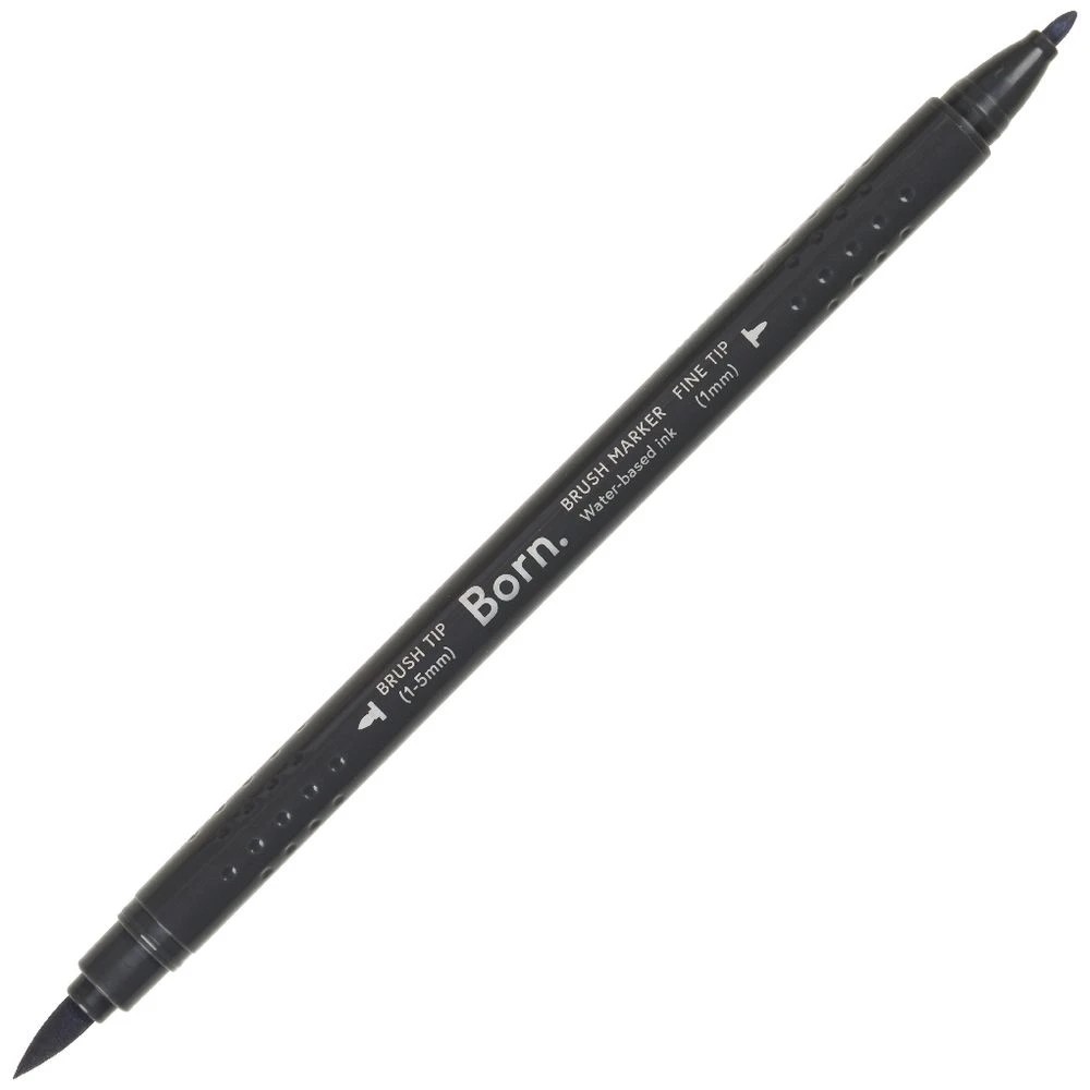 4 Born Professional Brush Dual-Tip Marker Cool Grey BG050, 4 of 4