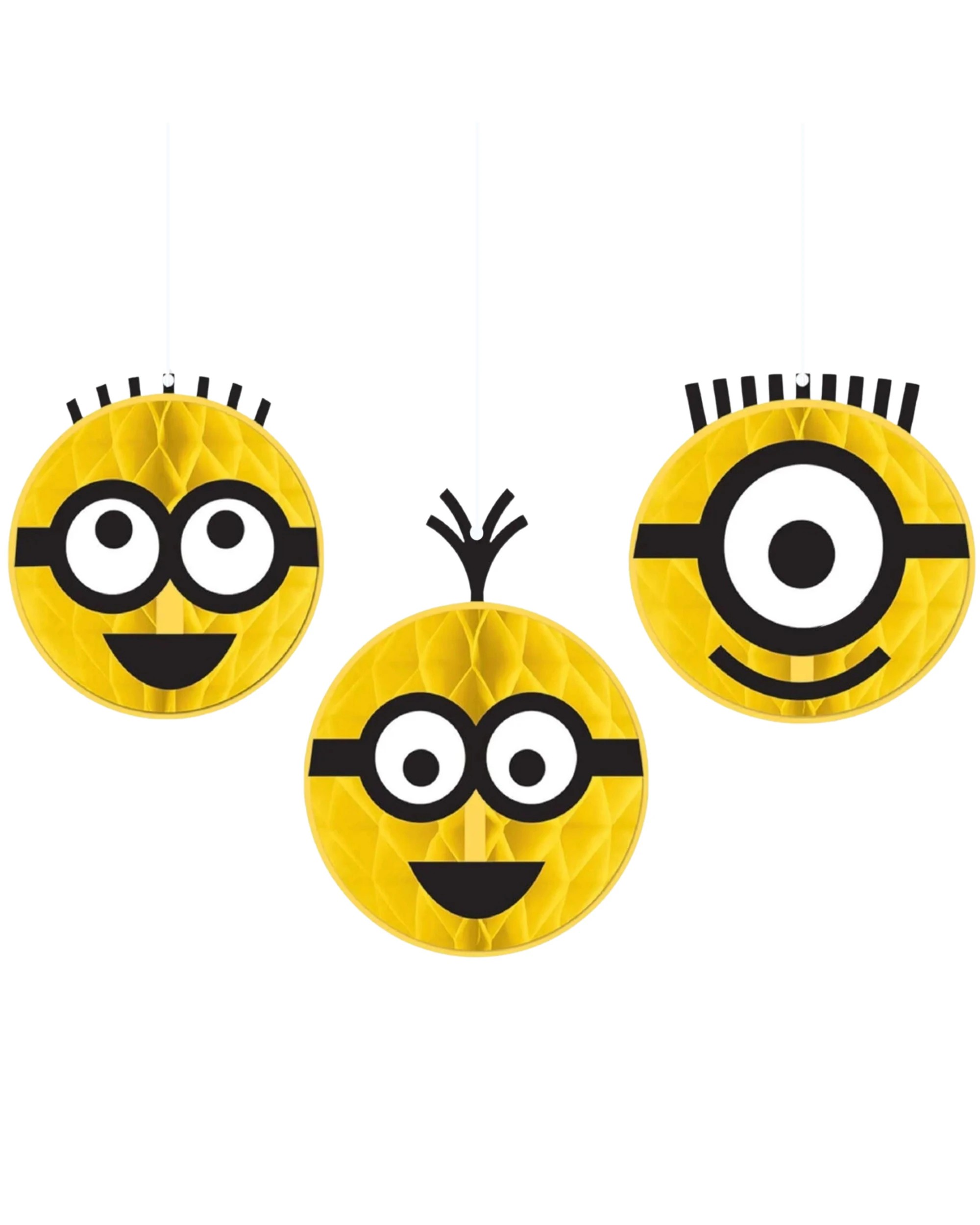 1 Despicable Me Minions Honeycomb Hanging Decorations Pack of 3, 1 of 1