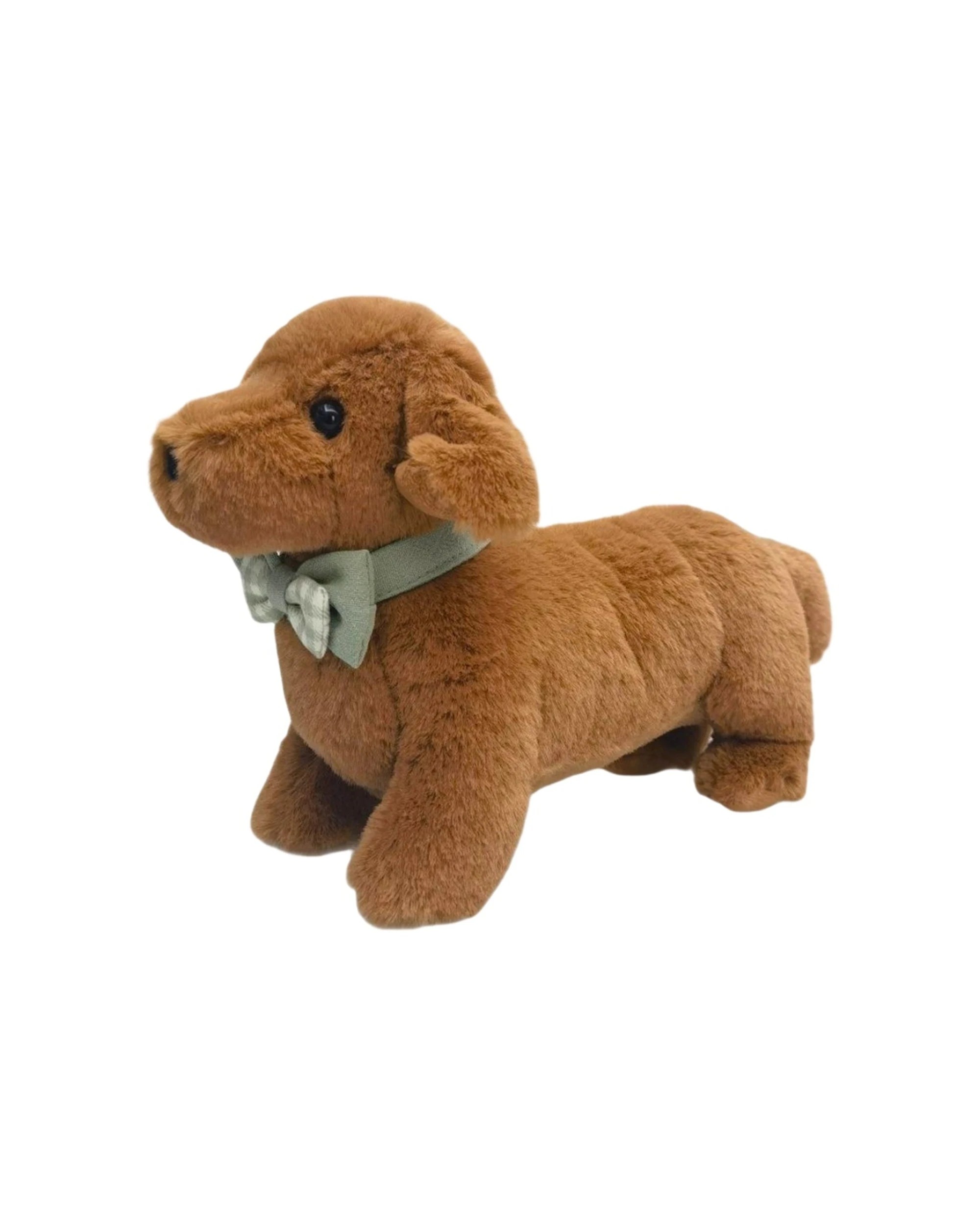 1 Urban Products Dachy Dog Soft Toy Kids Cuddly Plush 23cm - Brown, 1 of 2