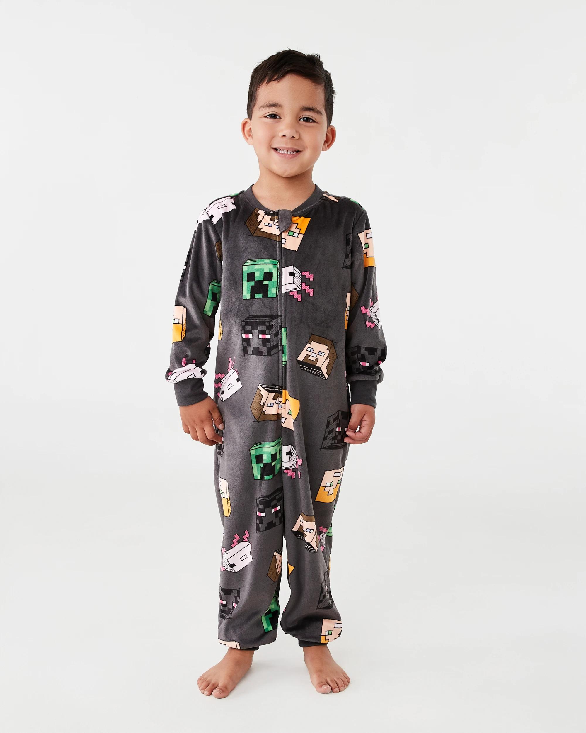 1 Minecraft License All-In-One Sleepsuit Minecraft, 1 of 5