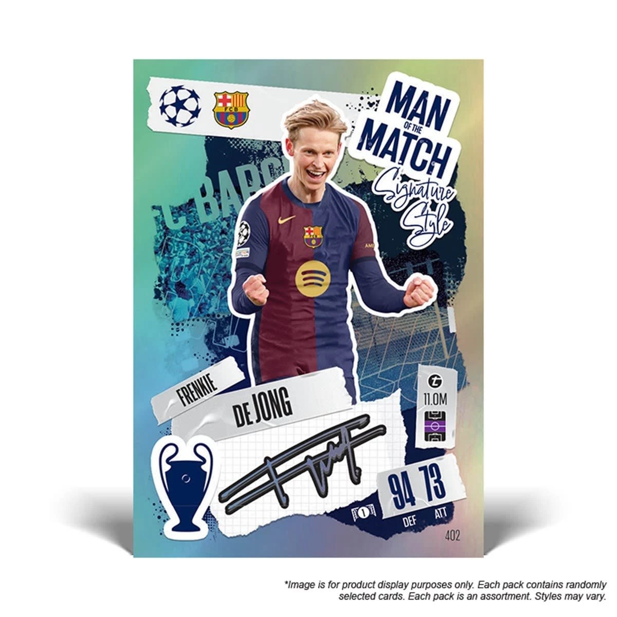 8 Topps Match Attax UEFA League Season 2024/2025 Booster Tin Set - Assorted, 8 of 10