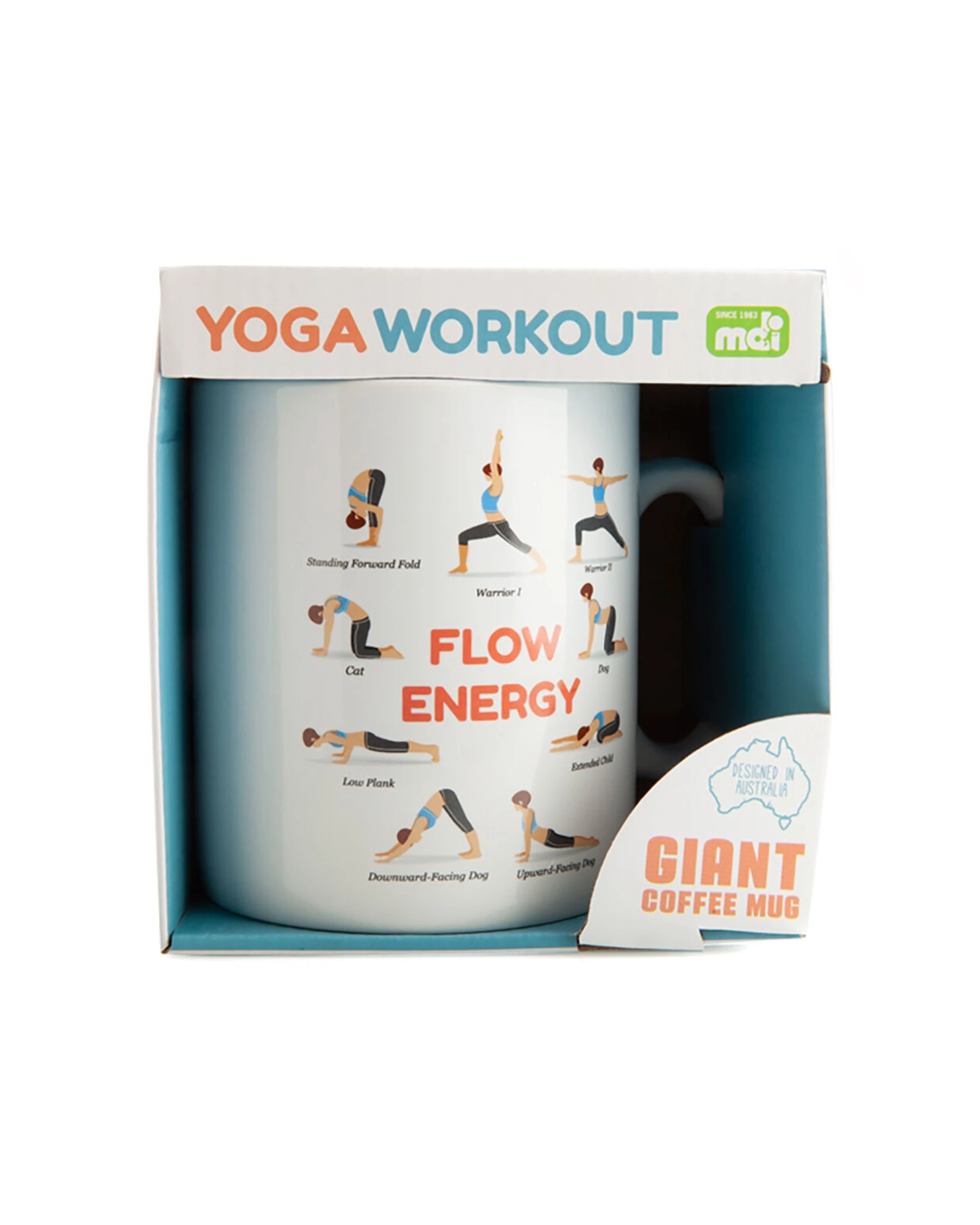 4 MDI Giant Mug Yoga Oversized Ceramic Novelty Mug - White, 4 of 5