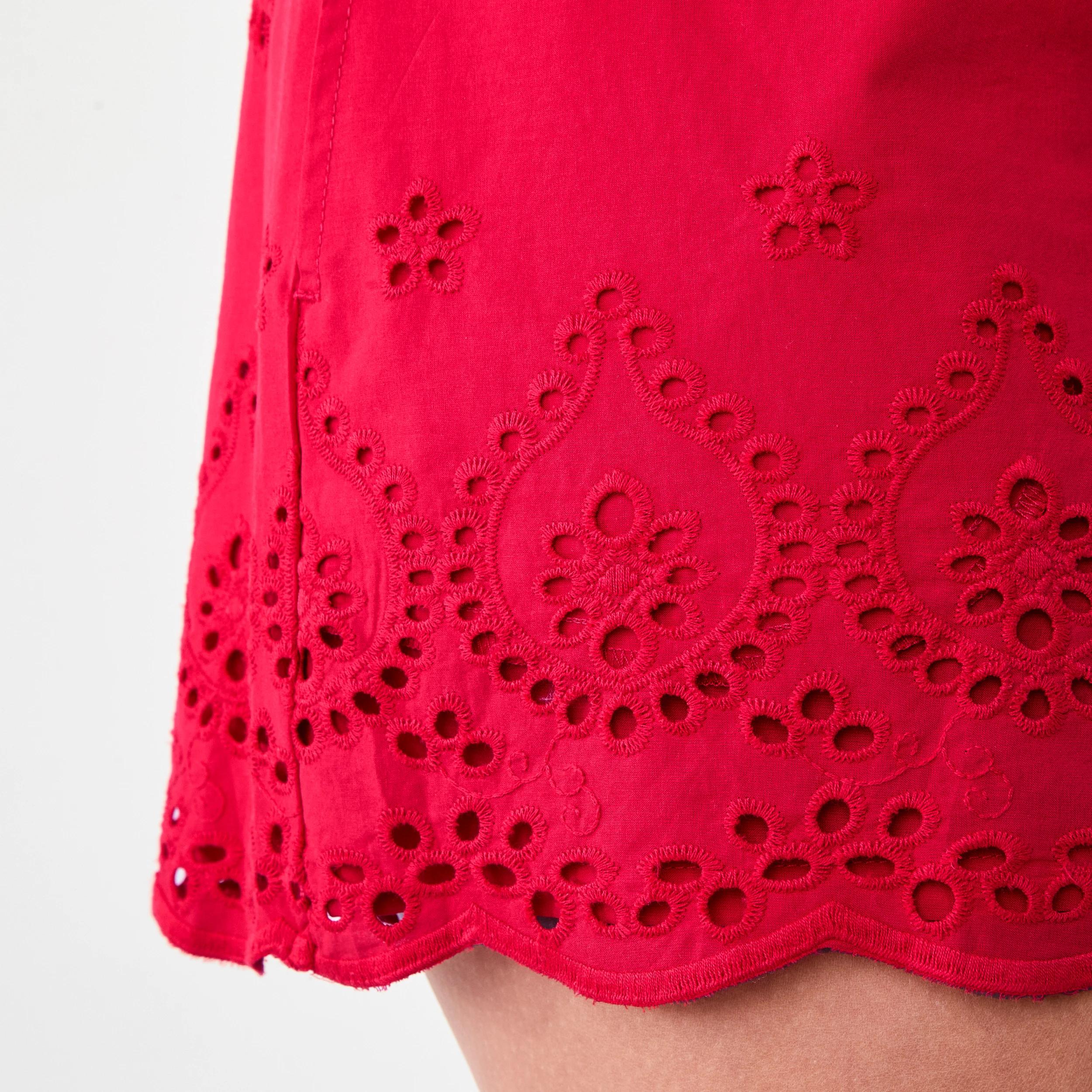 6 Broderie Shorts Strawberry, 6 of 7