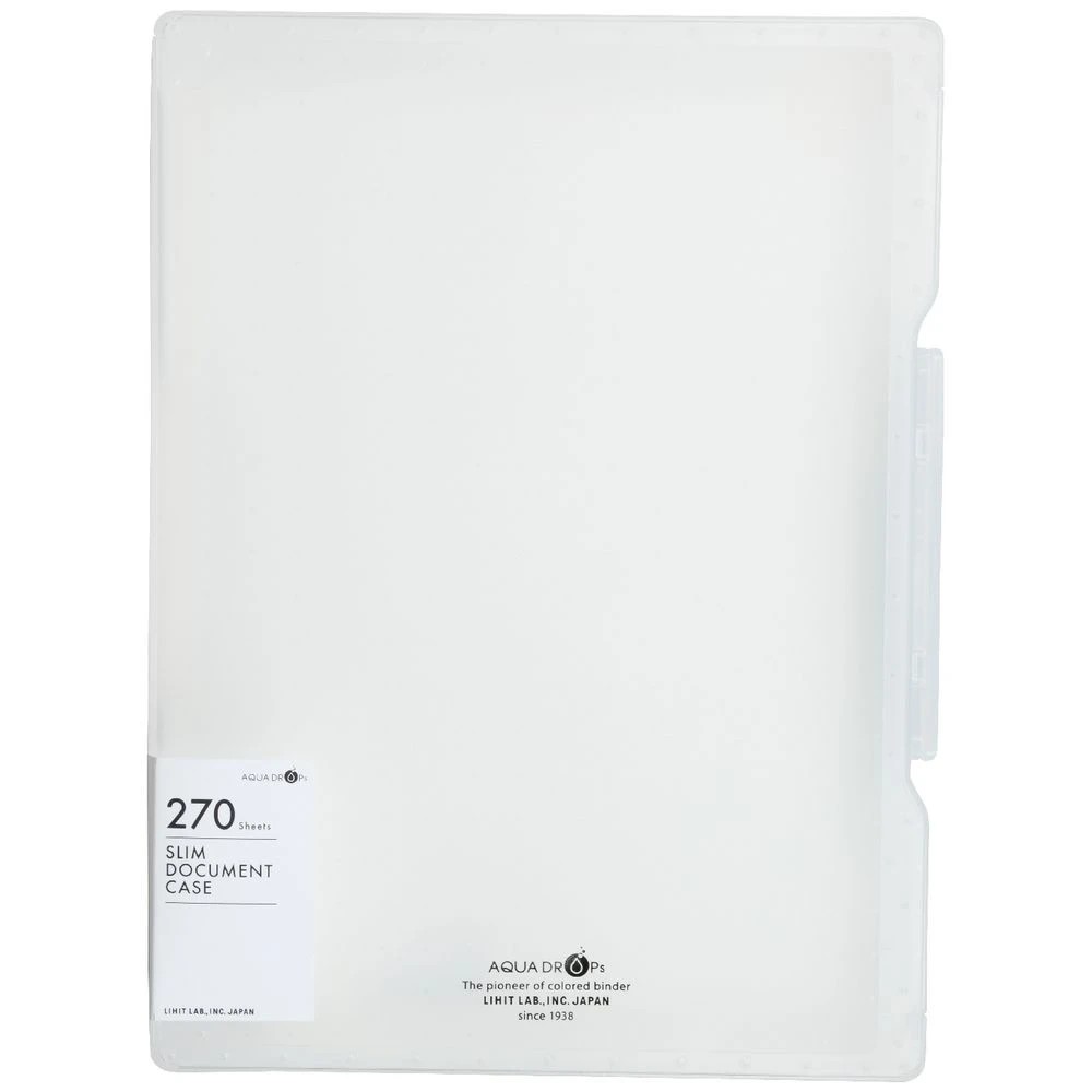 2 Aqua Drops Slim Document Case A4 Clear, 2 of 4