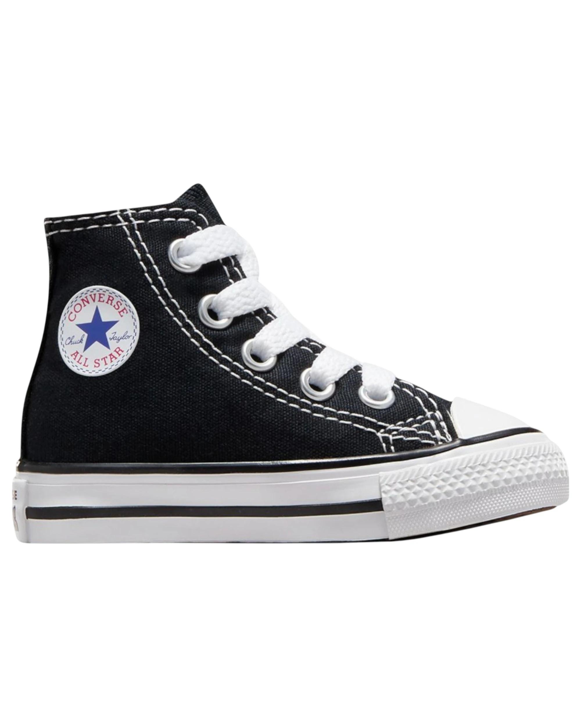 1 Converse Unisex Toddler Chuck Taylor All Star Black High Top Casual Shoes BLACK, 1 of 7