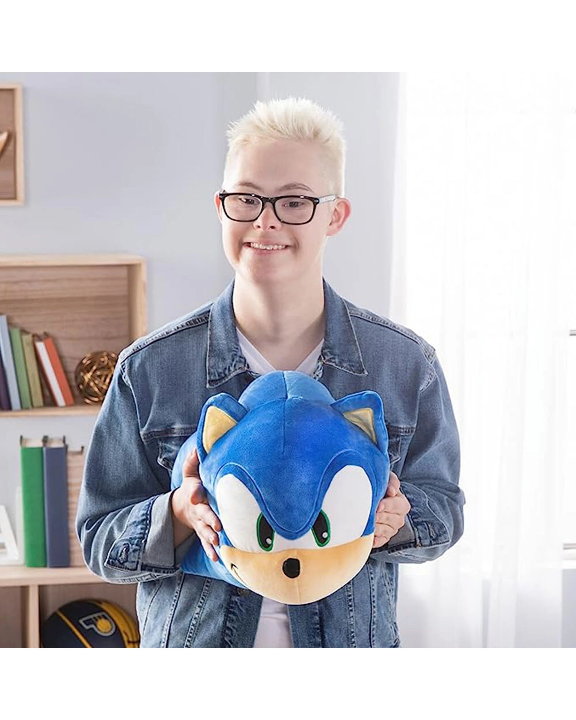 3 Sonic V2 Mega Mocchi Mocchi Plush Kids Toy Soft Huggable - Blue, 3 of 3