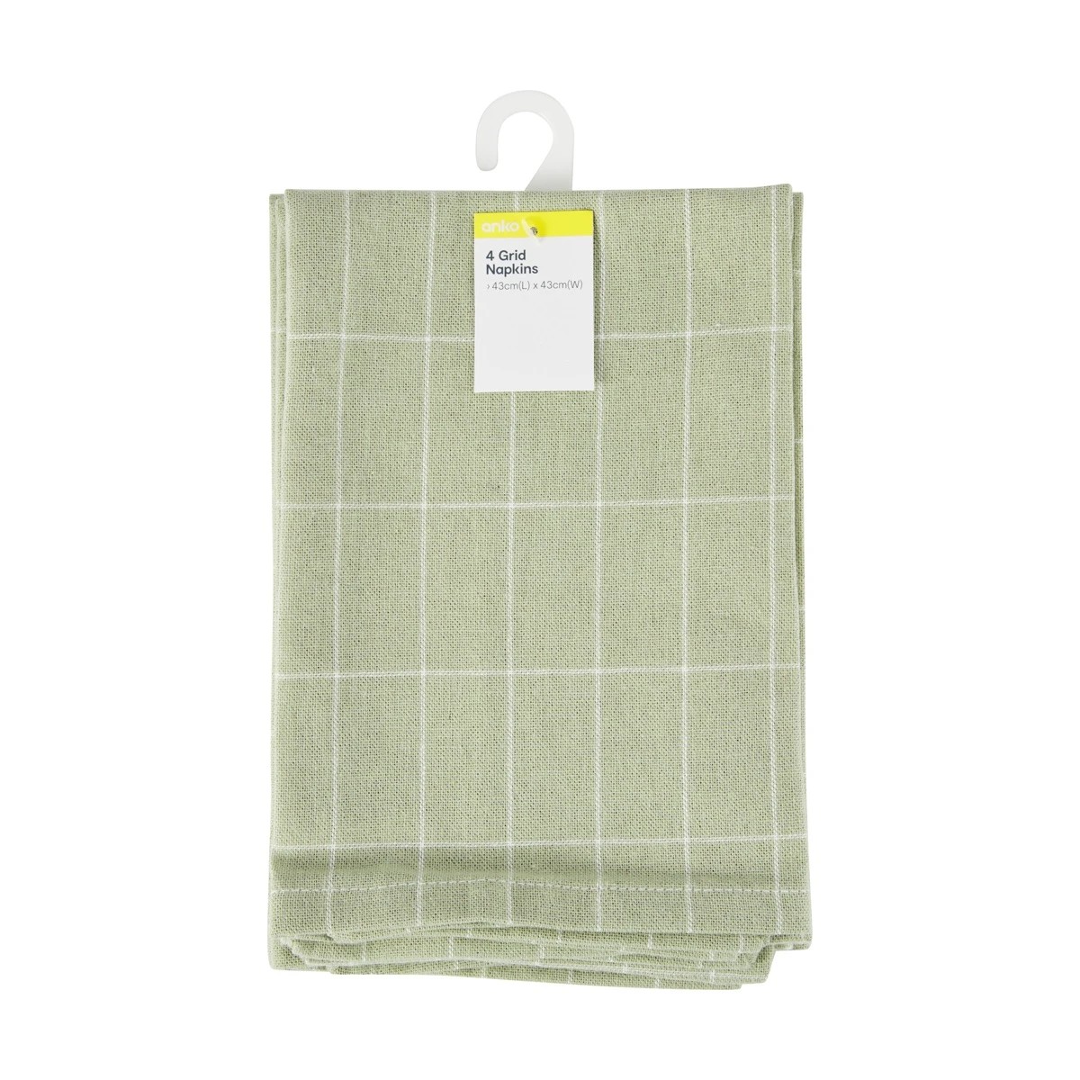 4 4 Pack Grid Napkins, 4 of 4