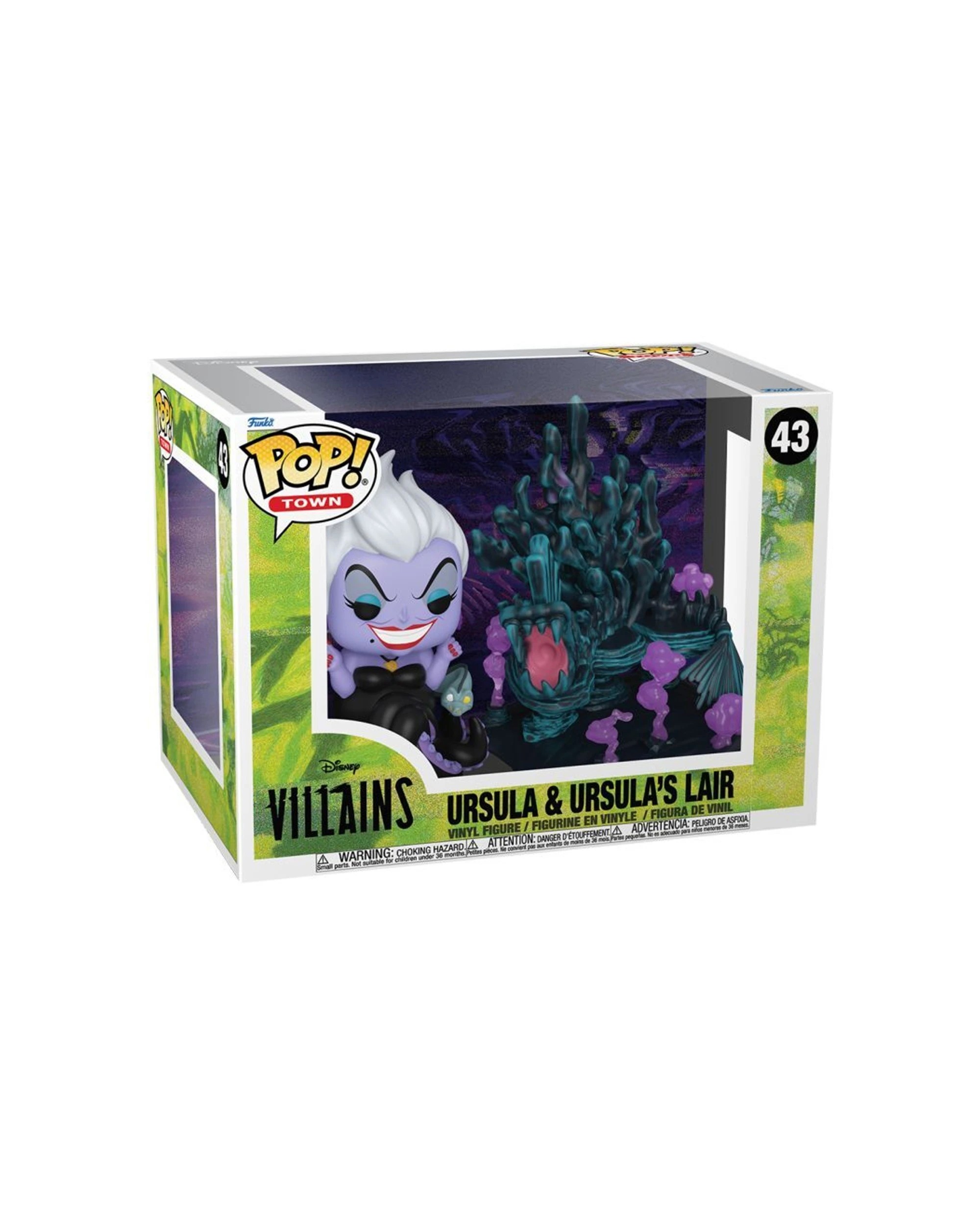 2 Funko Disney Villains Ursula Pop Town Vinyl Figure 4.8W x 6H Collectible - Purple, 2 of 4