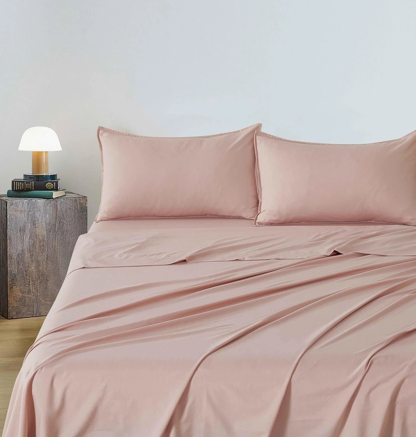 2 CleverPolly 100% Vintage Washed Microfibre Sheet Set - King Single Bed - Pink, 2 of 6