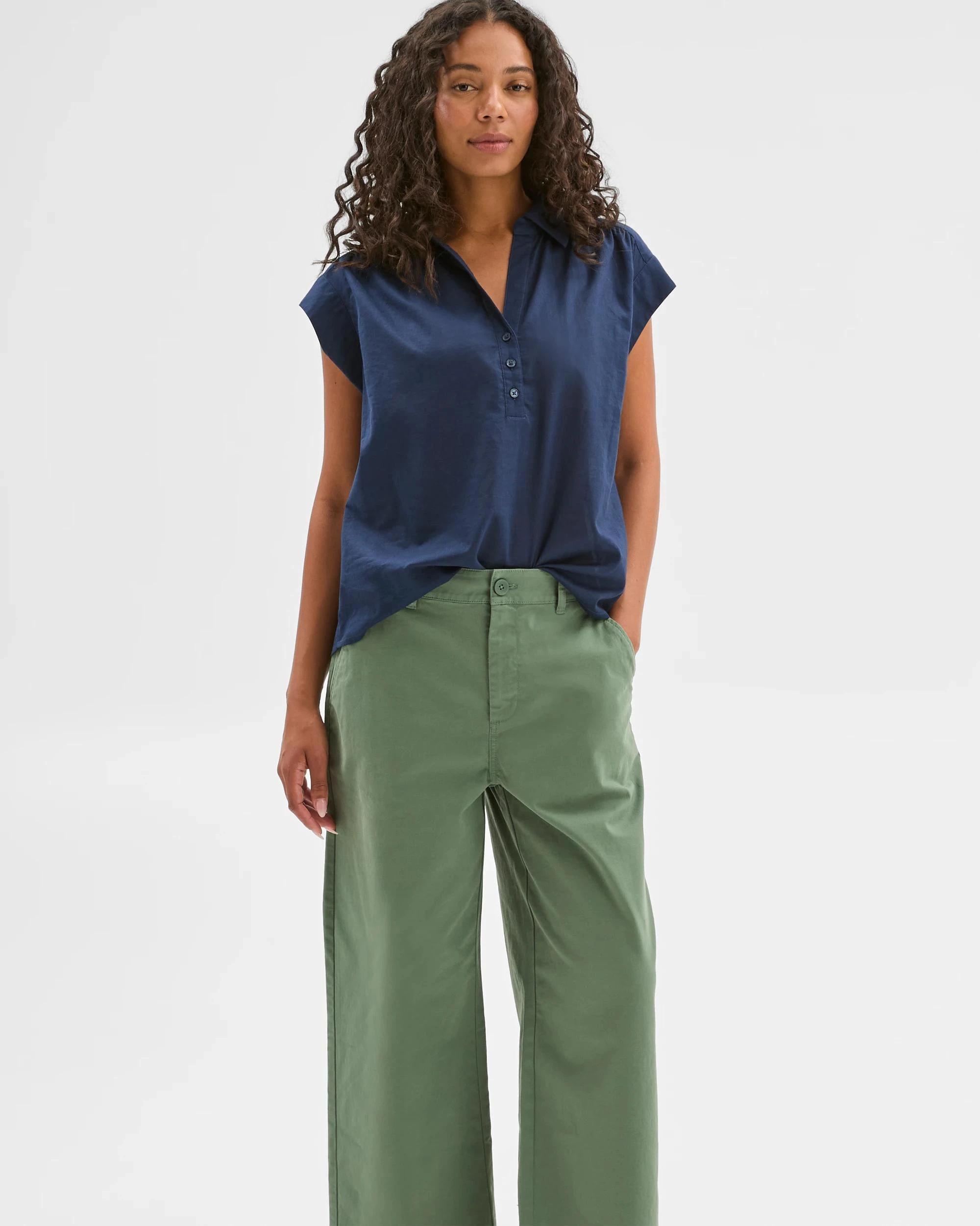 2 Target Australian Cotton Summer Crop Pants KALE, 2 of 6