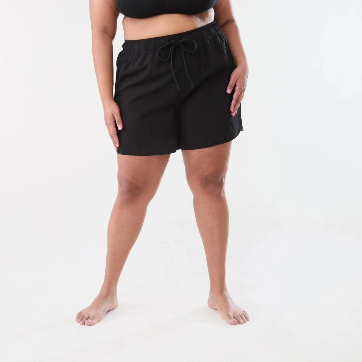 6 Curve Mid Length Boardshorts BLACK, 6 of 6