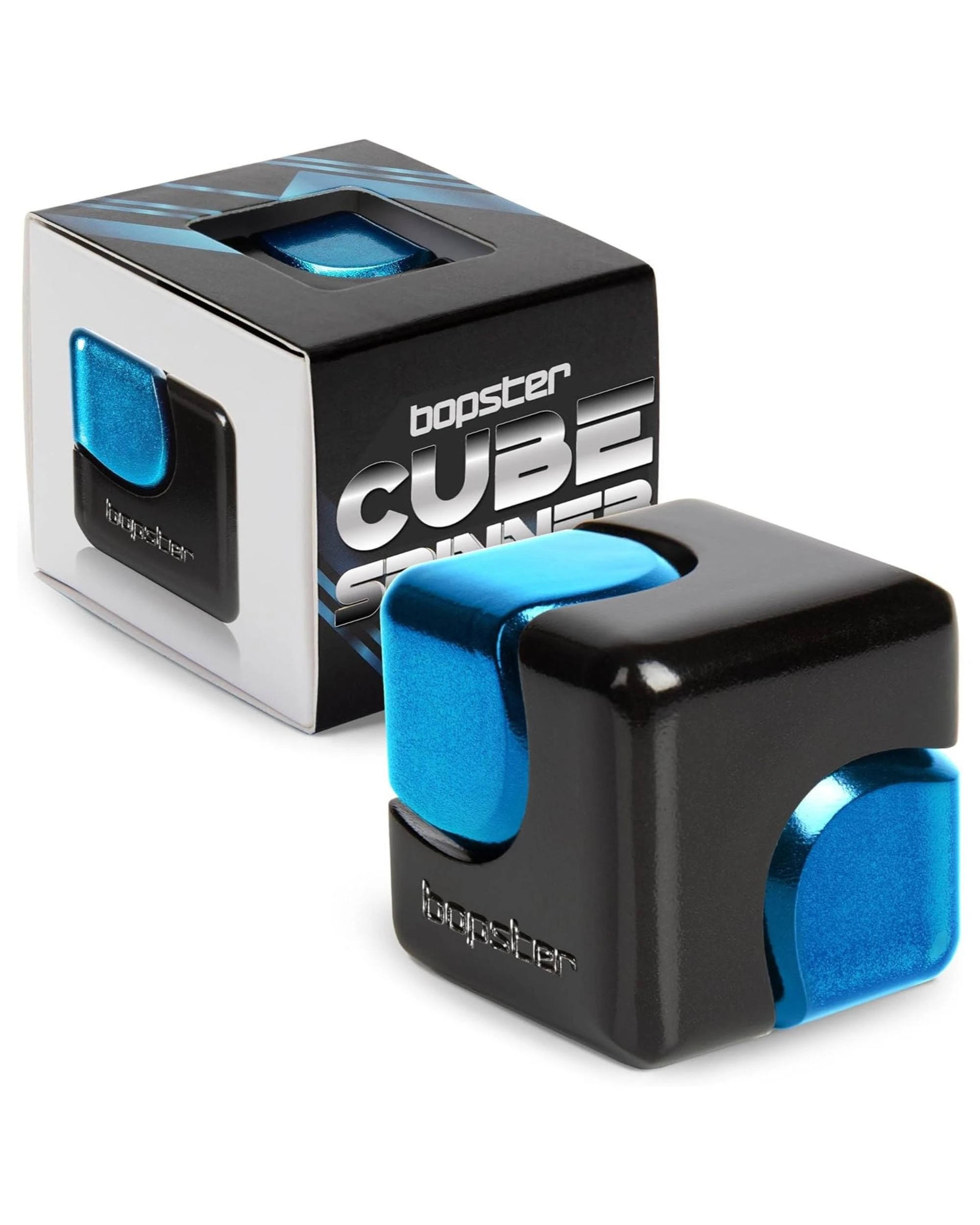 1 Bopster Fidget Cube Spinner - Black and Blue - Multi, 1 of 5