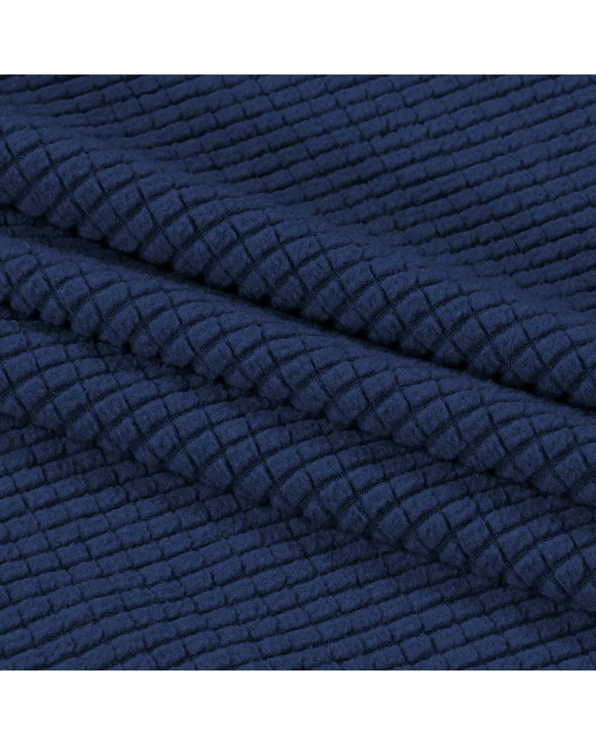 4 Smarcute 3 Seater High Stretch Jacquqard Textured Sofa Cover - Blue, 4 of 5