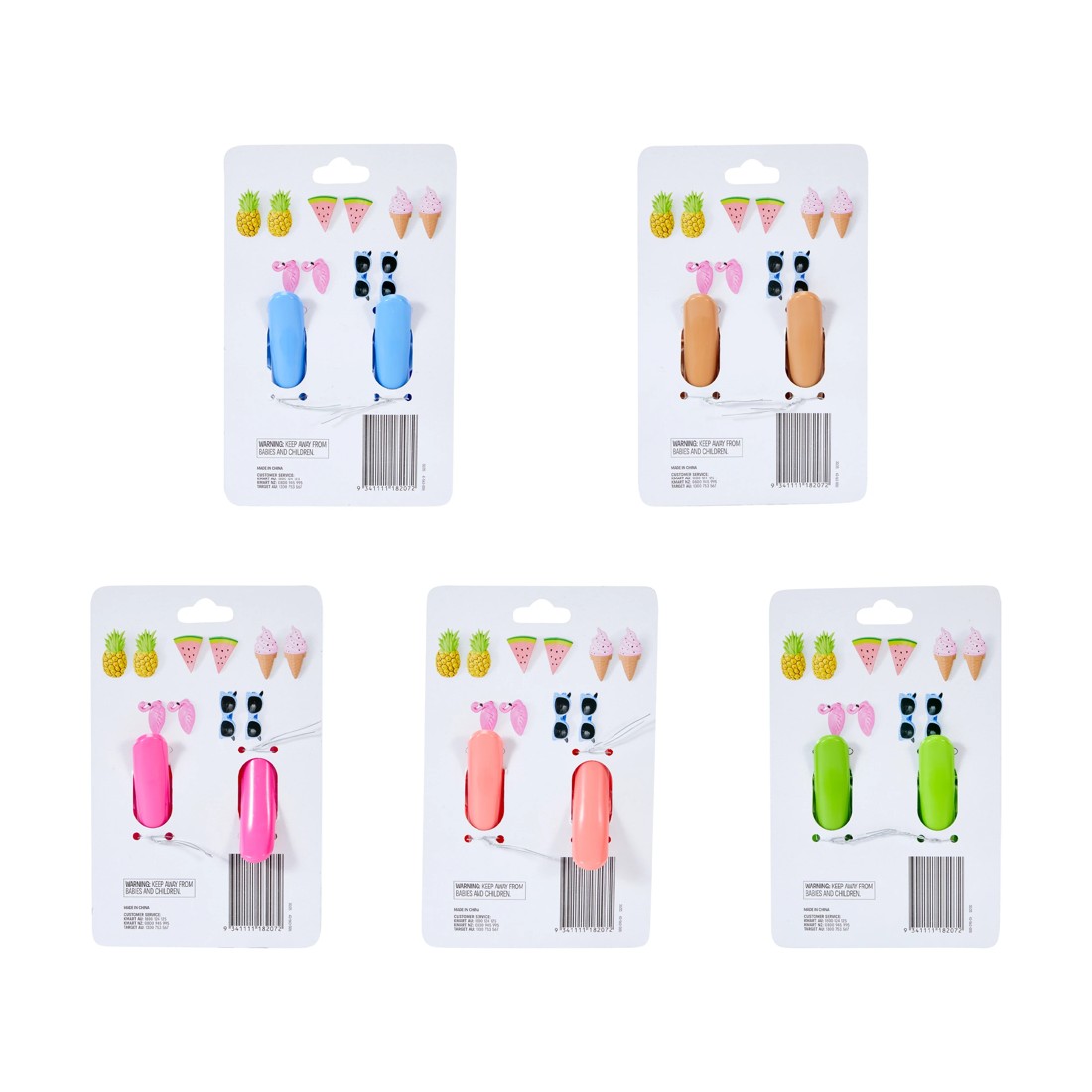 10 2 Pack Beach Towel Clips - Assorted, 10 of 10